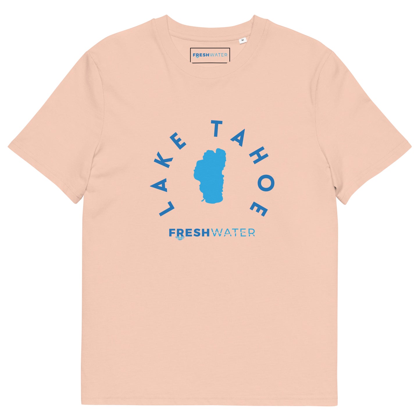 Lake Tahoe Freshwater Blue Unisex organic cotton t-shirt