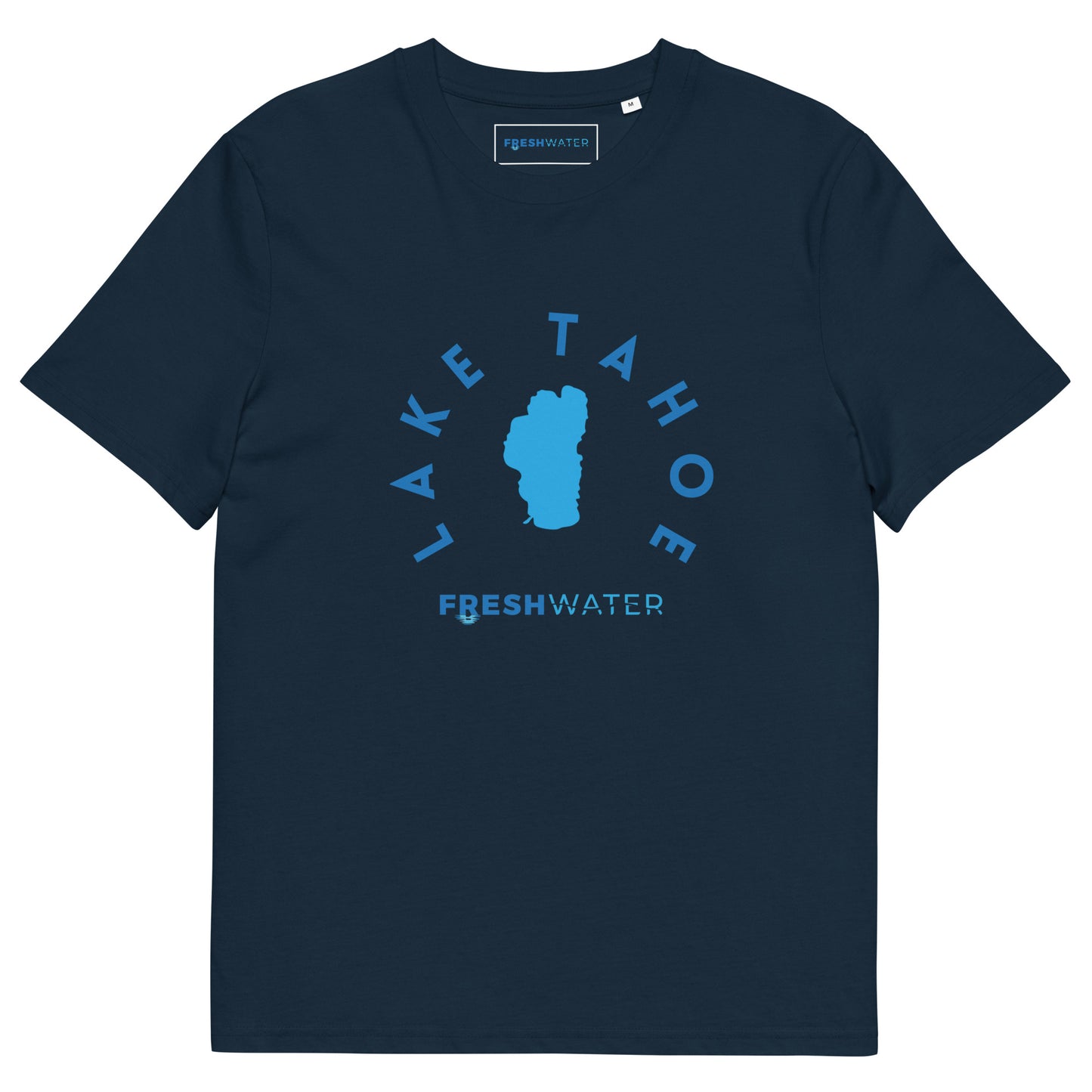 Lake Tahoe Freshwater Blue Unisex organic cotton t-shirt
