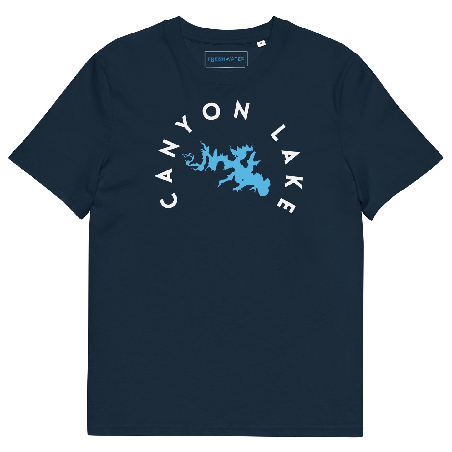 Canyon Lake Texas Freshwater WB Unisex organic cotton t-shirt