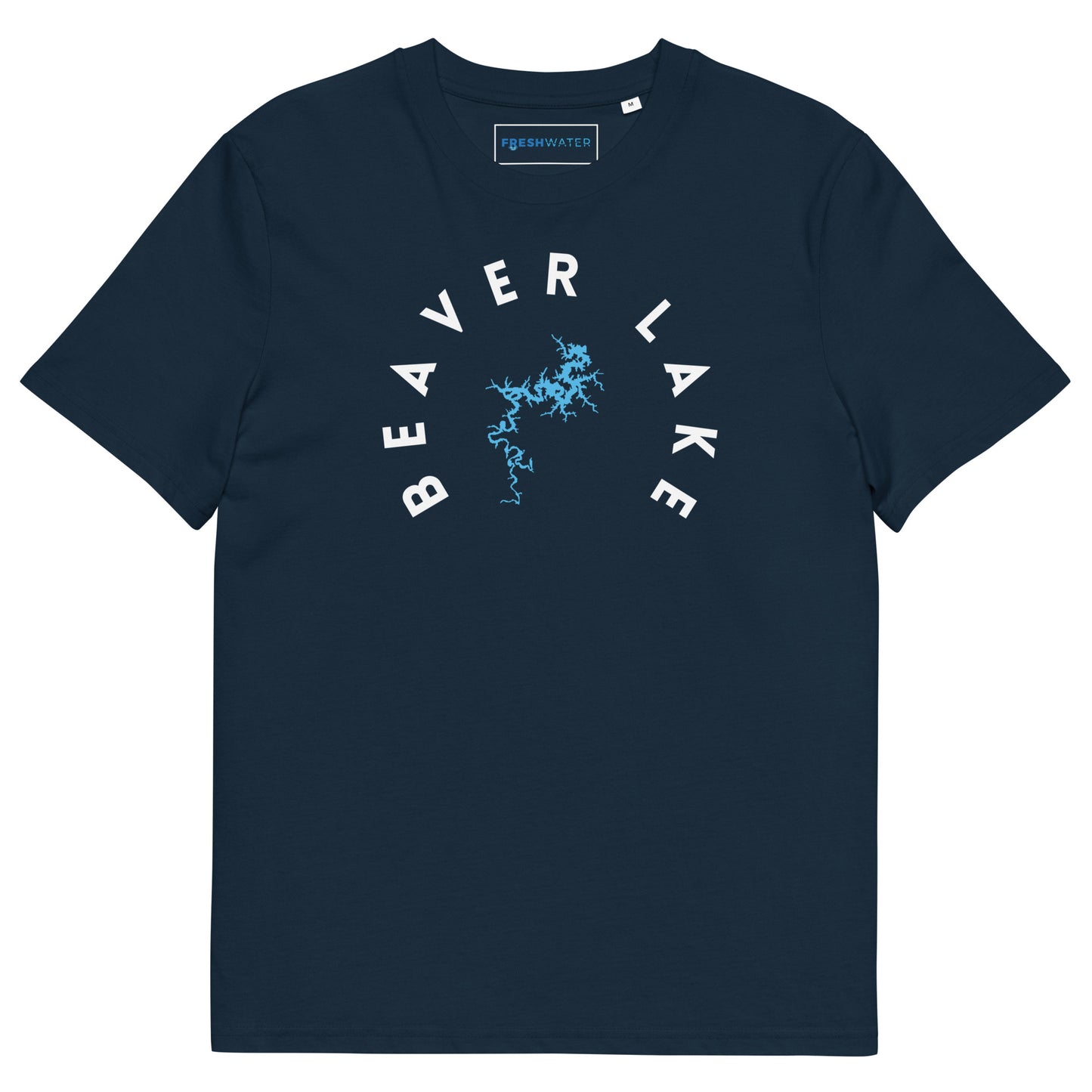 Beaver Lake Arkansas Freshwater WB Unisex organic cotton t-shirt