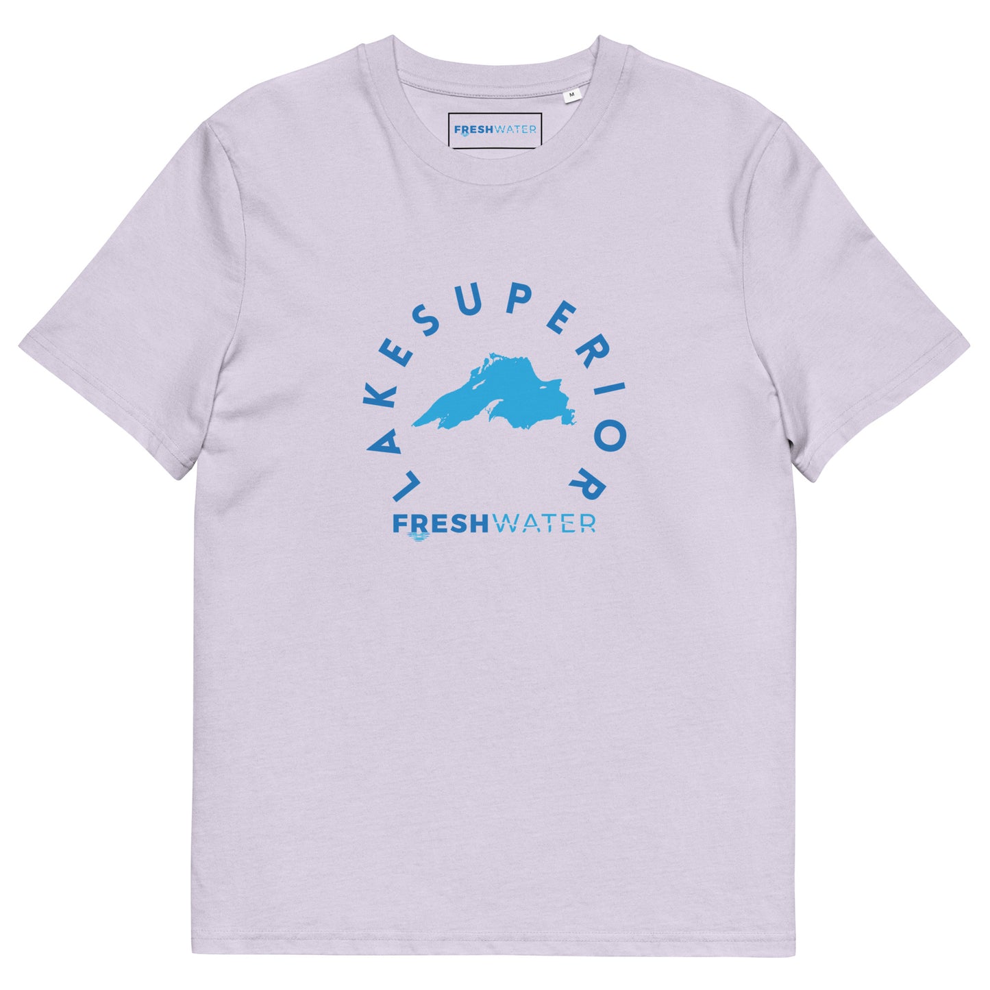 Lake Superior Freshwater Blue Unisex organic cotton t-shirt