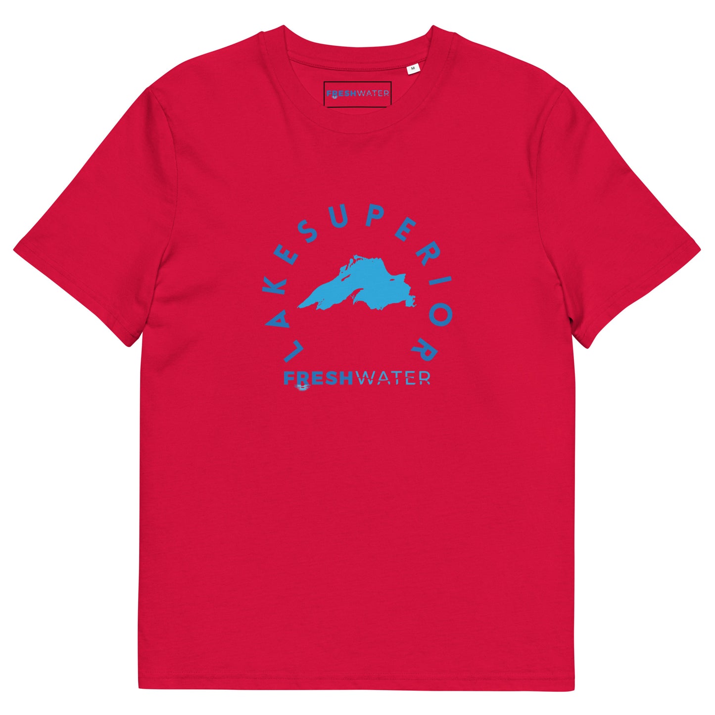 Lake Superior Freshwater Blue Unisex organic cotton t-shirt