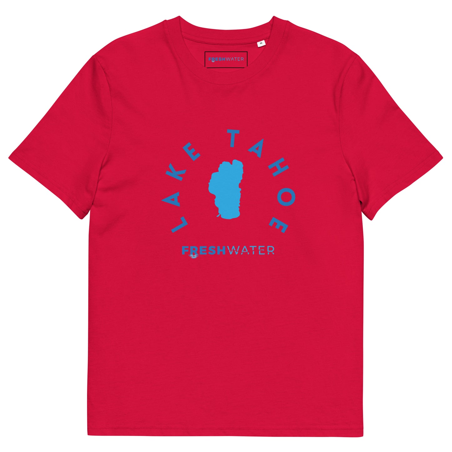 Lake Tahoe Freshwater Blue Unisex organic cotton t-shirt