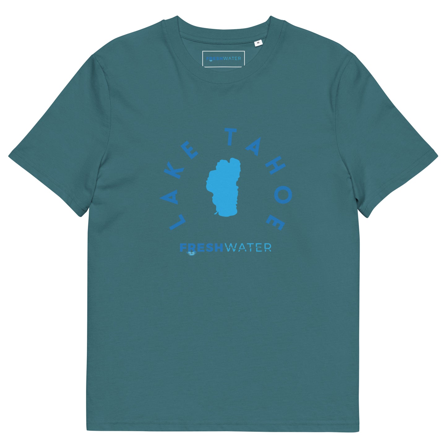 Lake Tahoe Freshwater Blue Unisex organic cotton t-shirt
