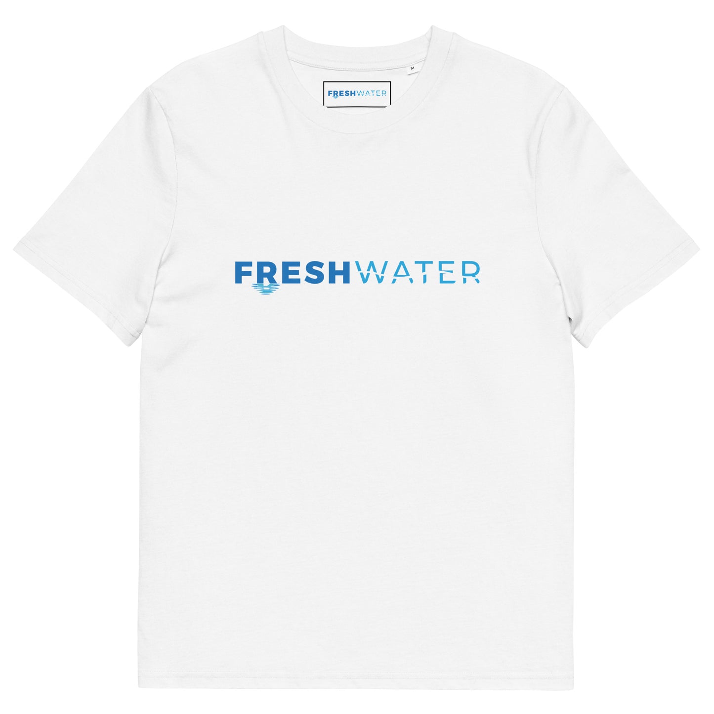 Freshwater Night Swimming Blue Unisex organic cotton t-shirt
