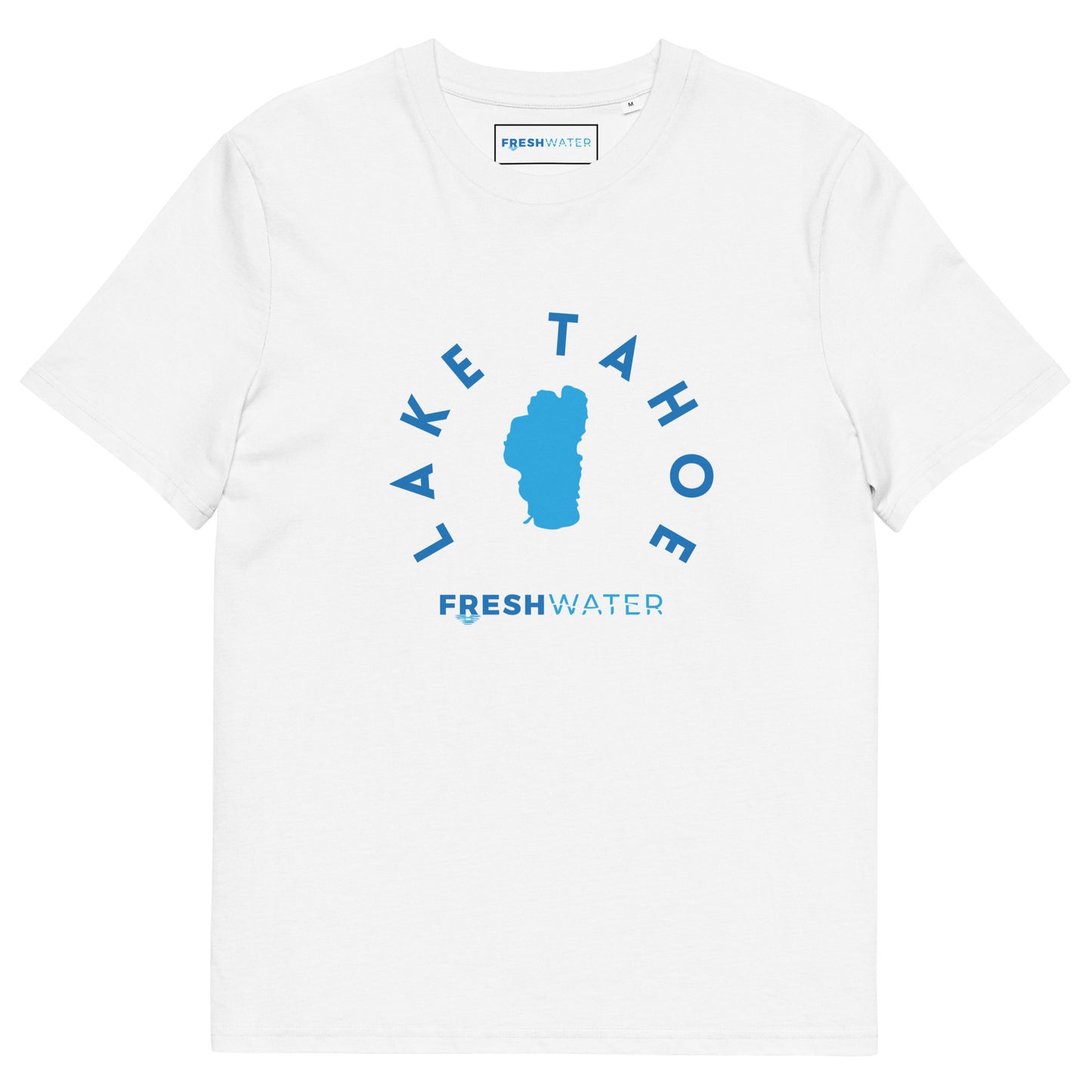 Lake Tahoe Freshwater Blue Unisex organic cotton t-shirt