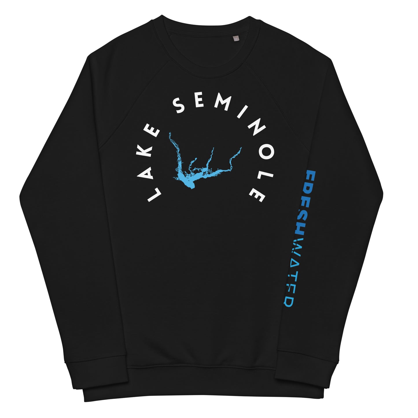 Lake Seminole Florida Freshwater WB Unisex organic raglan sweatshirt