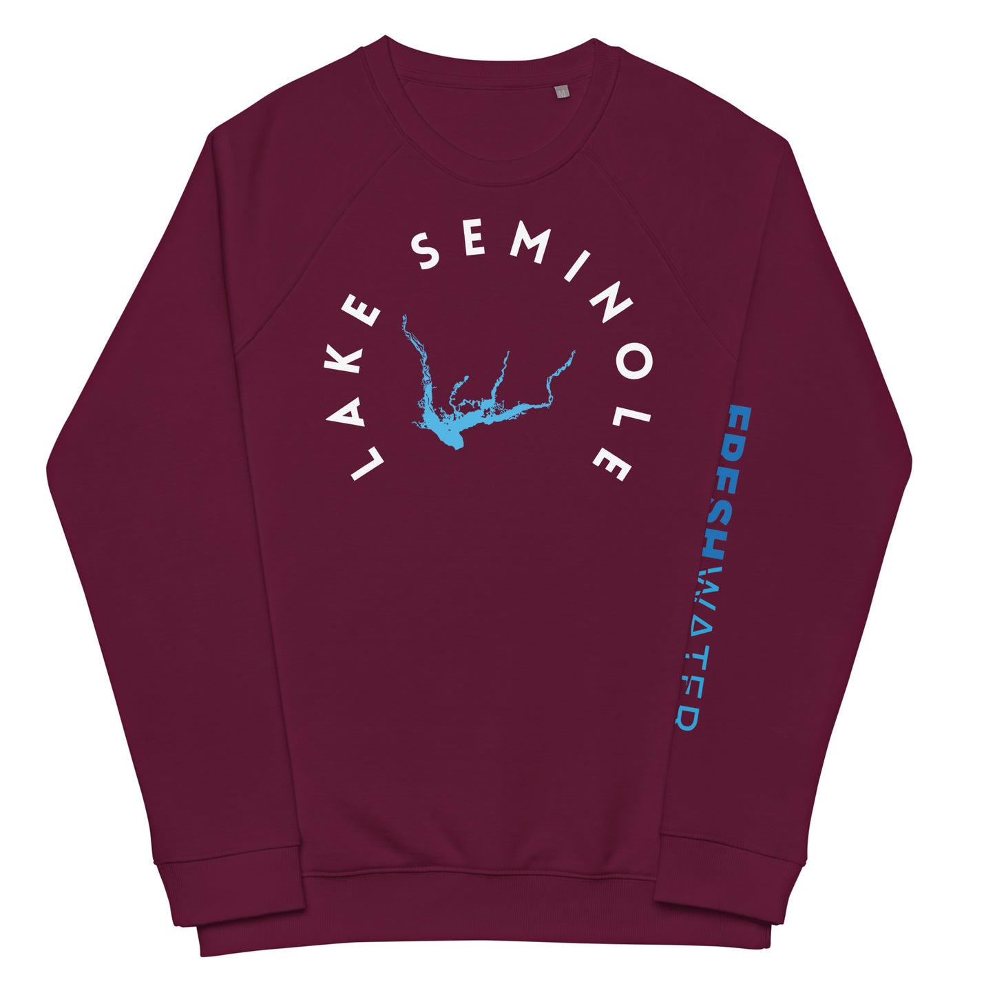 Lake Seminole Florida Freshwater WB Unisex organic raglan sweatshirt