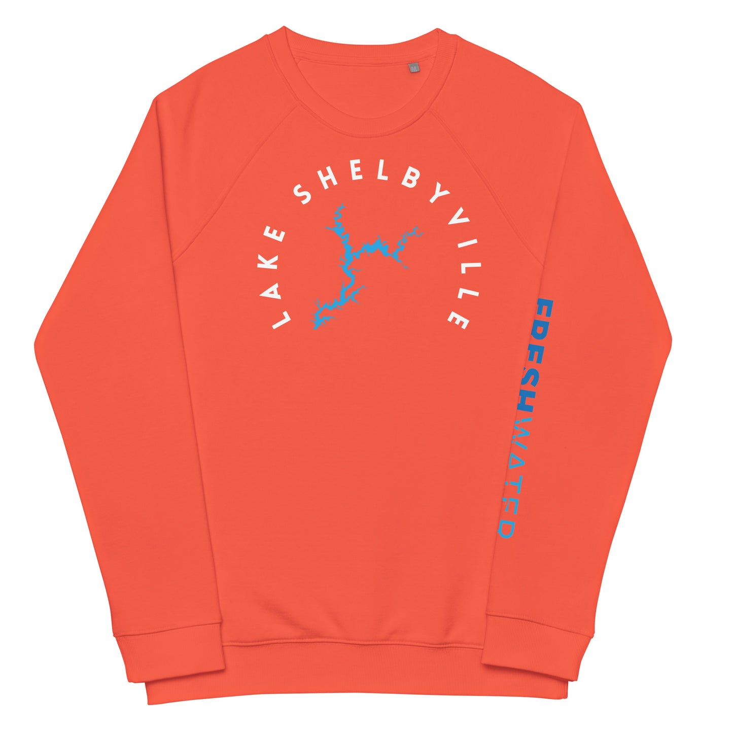 Lake Shelbyville Illinois Freshwater WB Unisex organic raglan sweatshirt