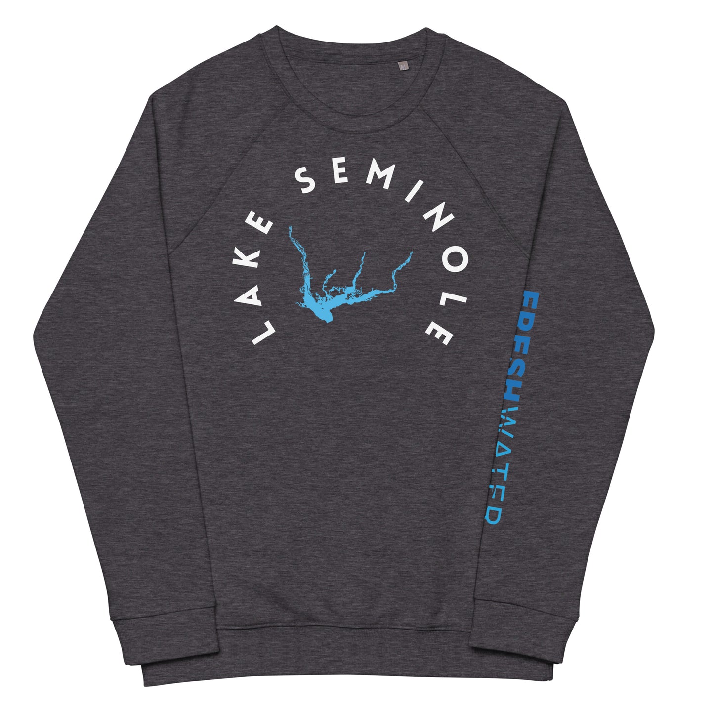 Lake Seminole Florida Freshwater WB Unisex organic raglan sweatshirt