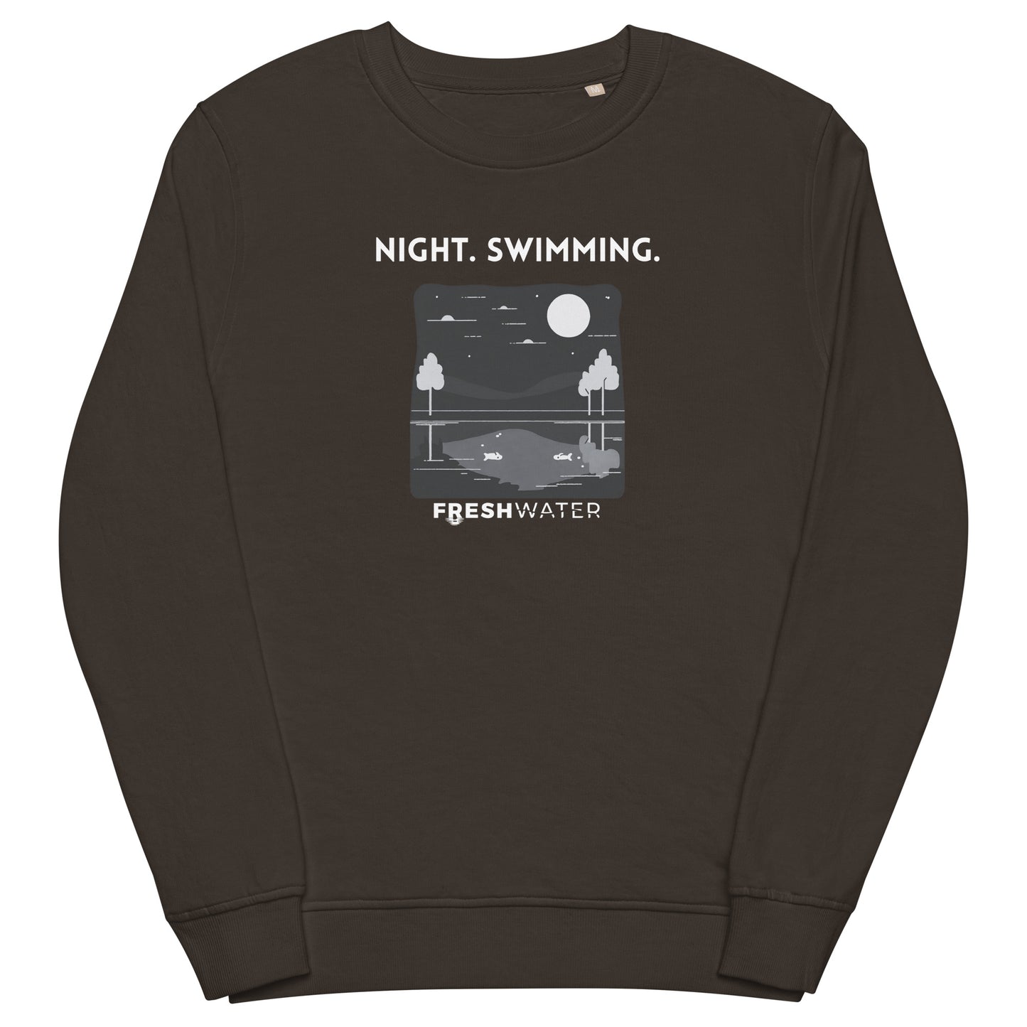 Freshwater Night Swimming Mono Unisex organic sweatshirt