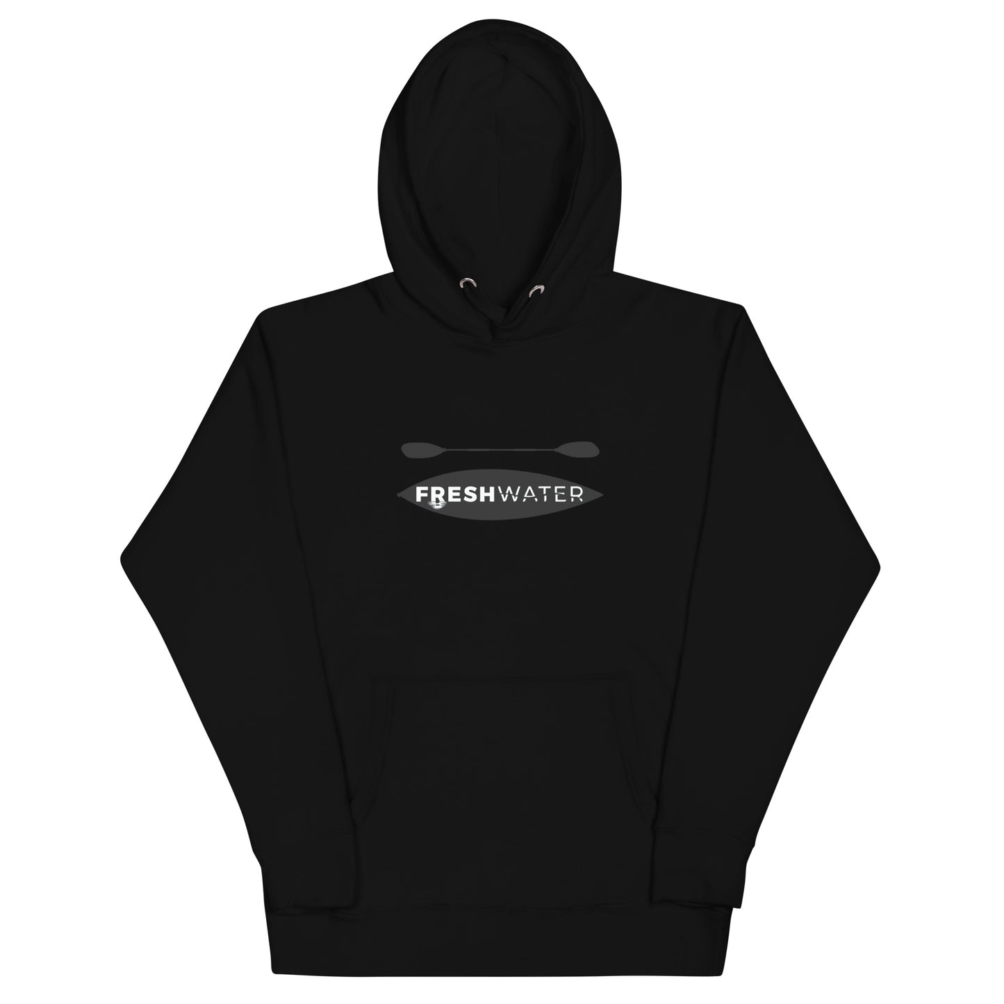 Freshwater Kayak Black/Blue Unisex Hoodie