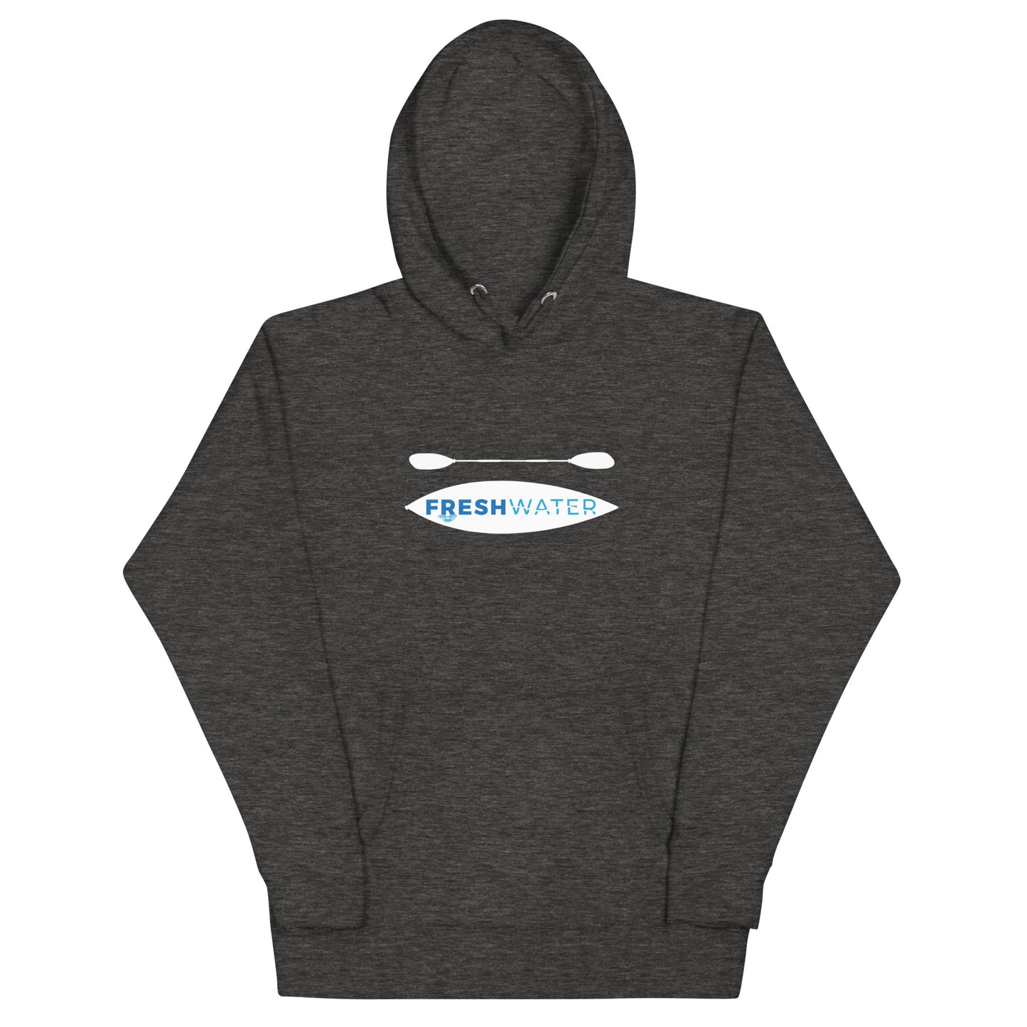 Freshwater Kayak White/Blue Unisex Hoodie