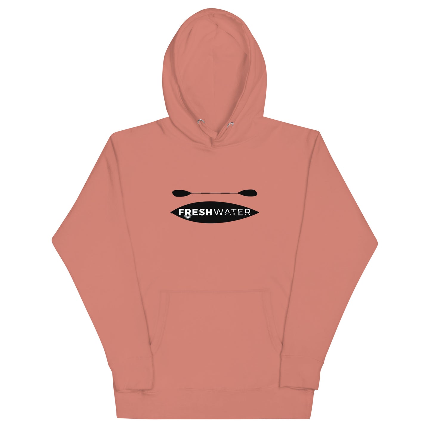 Freshwater Kayak Black/Blue Unisex Hoodie