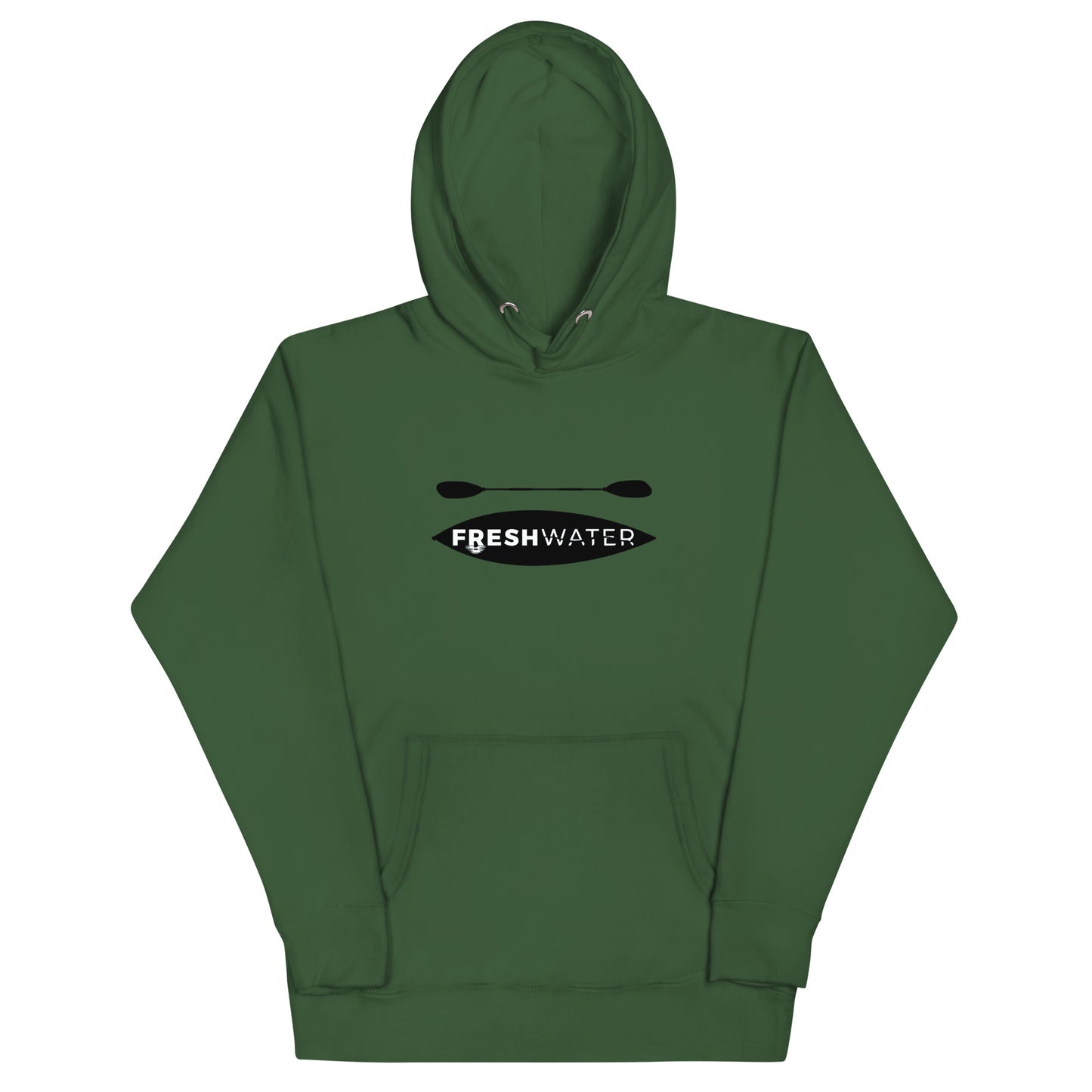 Freshwater Kayak Black/Blue Unisex Hoodie