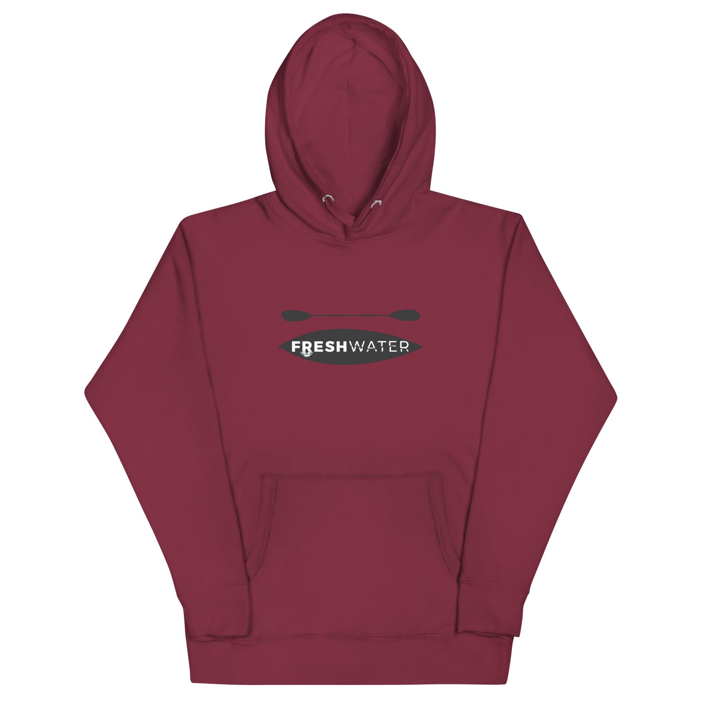 Freshwater Kayak Black/Blue Unisex Hoodie