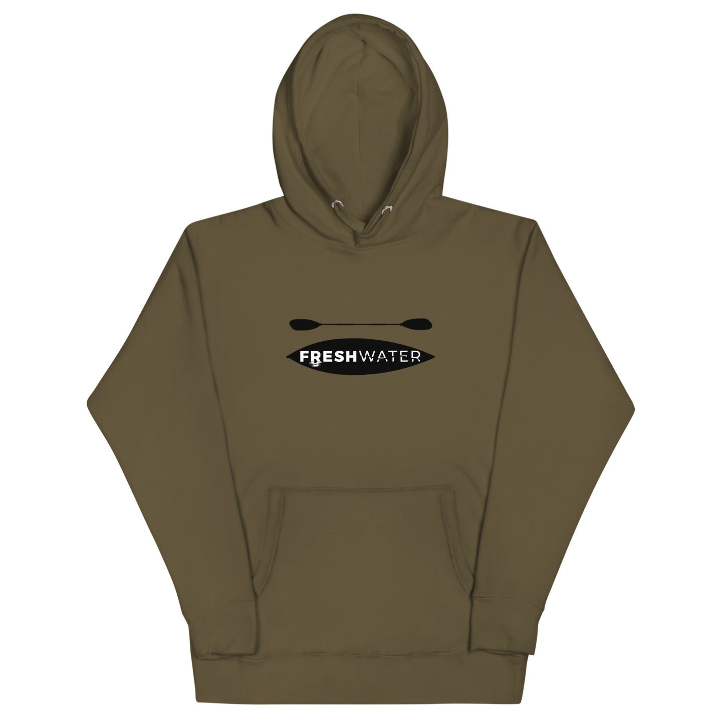 Freshwater Kayak Black/Blue Unisex Hoodie