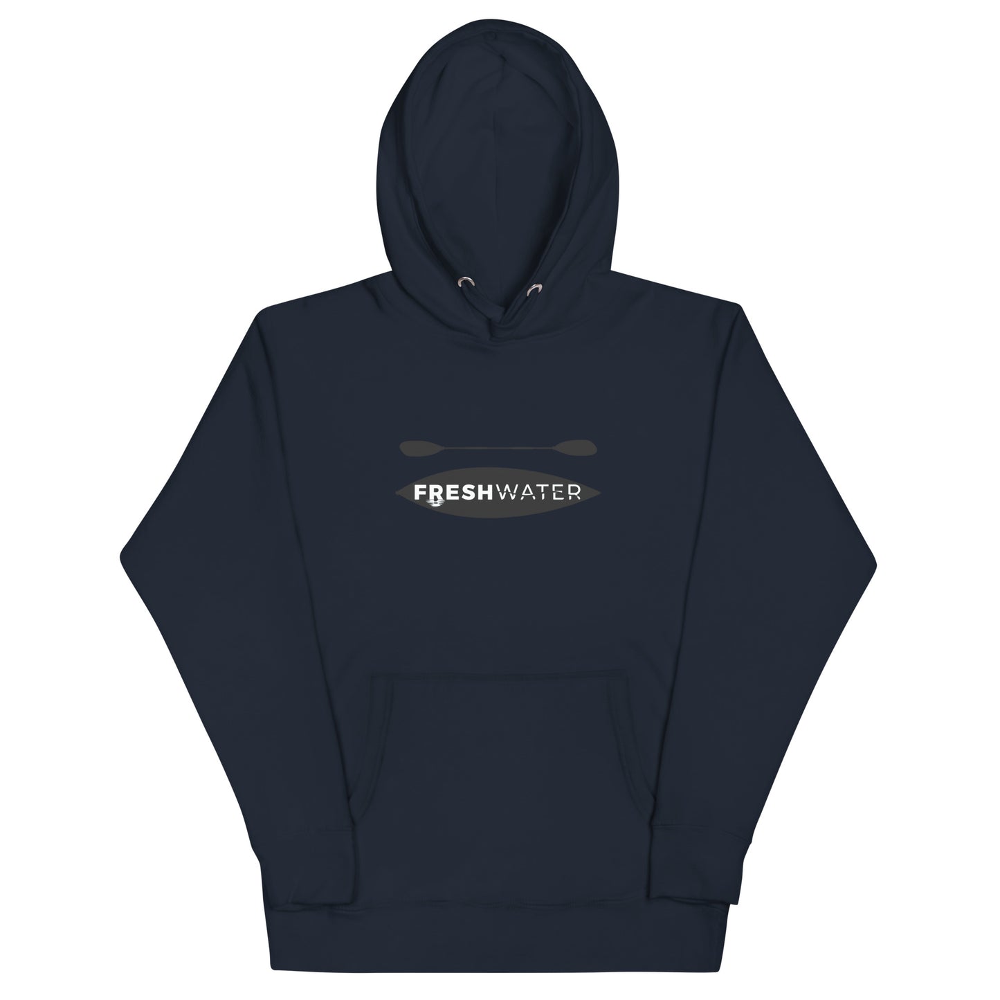 Freshwater Kayak Black/Blue Unisex Hoodie
