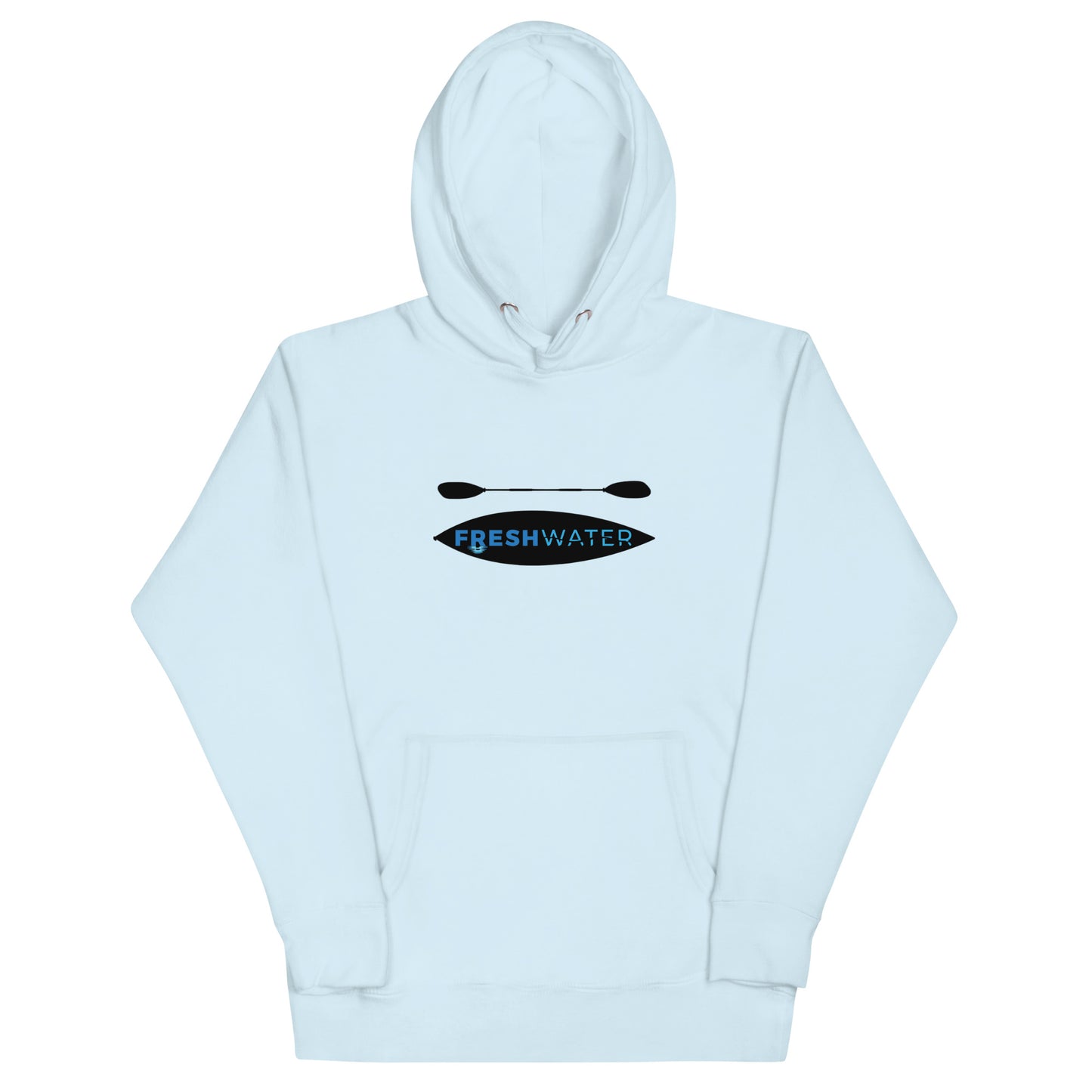 Freshwater Kayak Black/Blue LC Unisex Hoodie