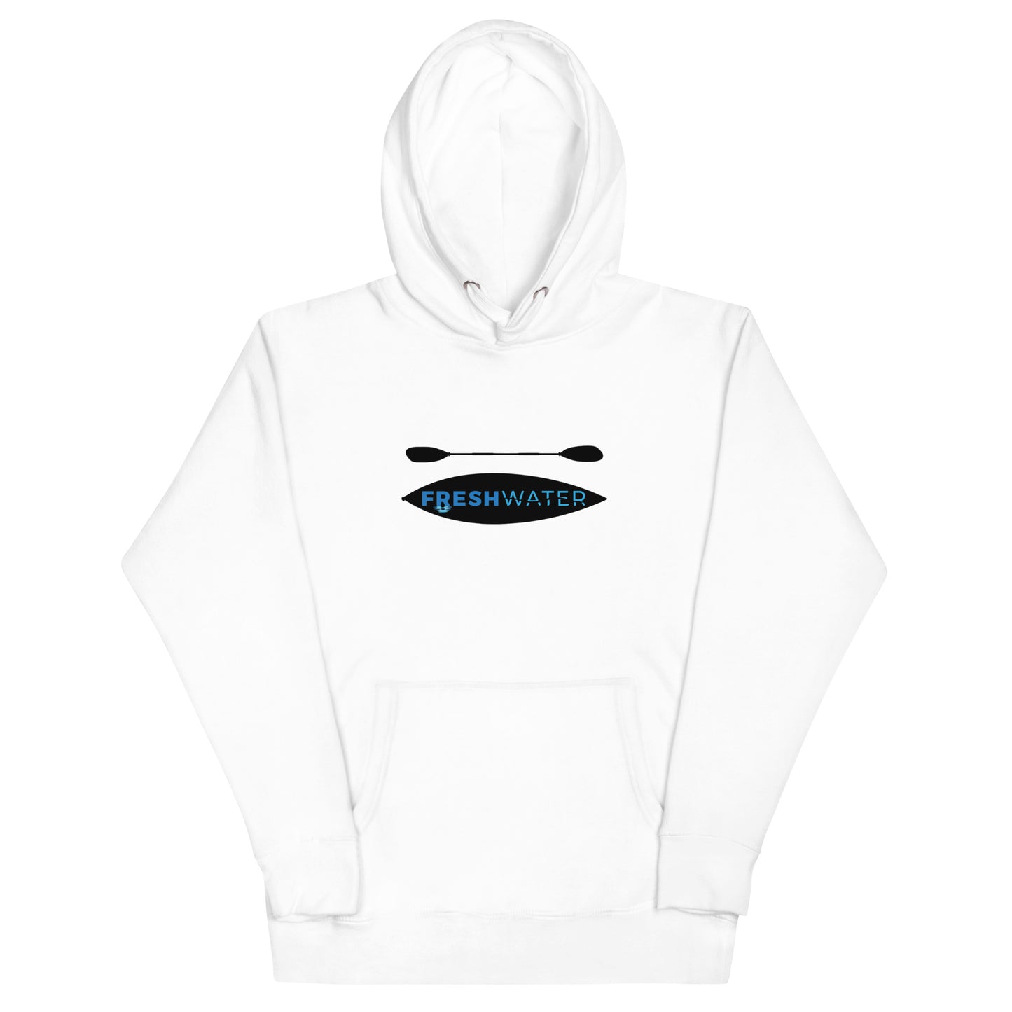 Freshwater Kayak Black/Blue LC Unisex Hoodie