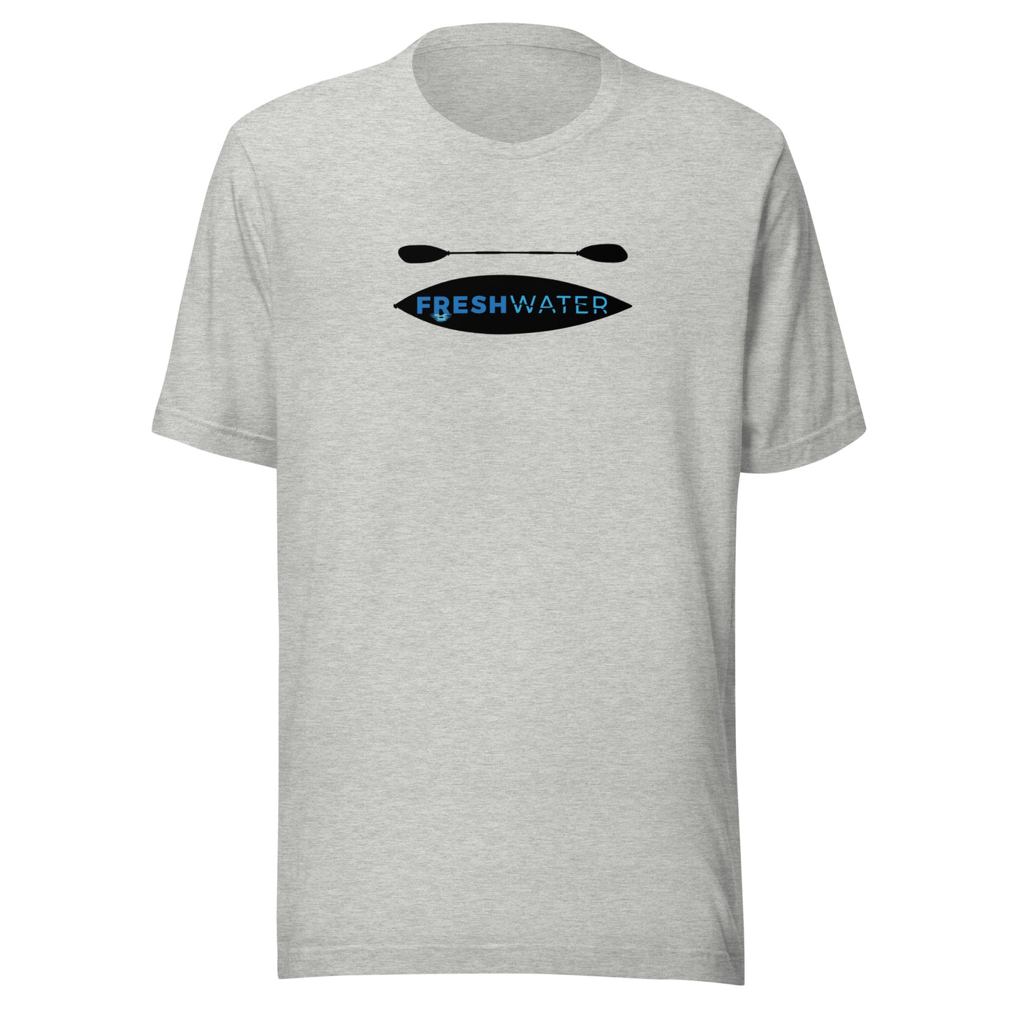 Freshwater Kayak Black/Blue Unisex t-shirt
