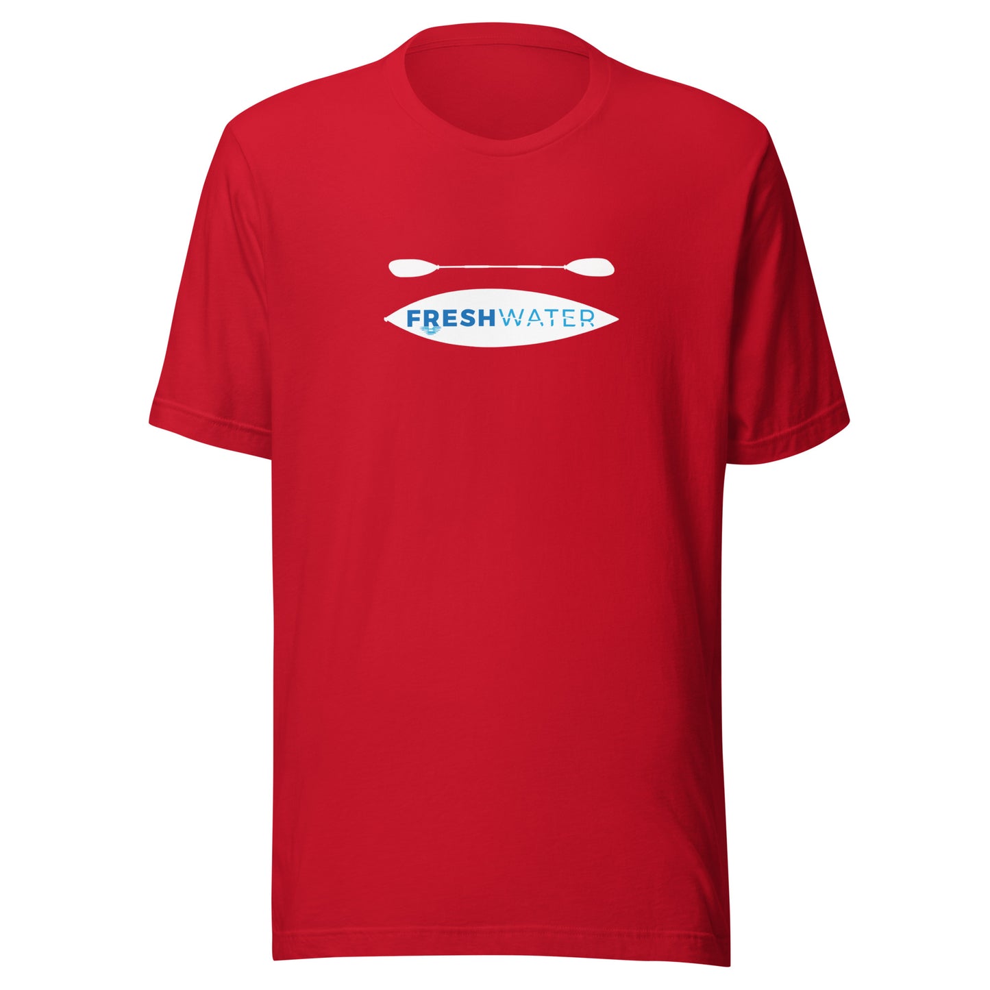 Freshwater Kayak White/Blue Unisex t-shirt