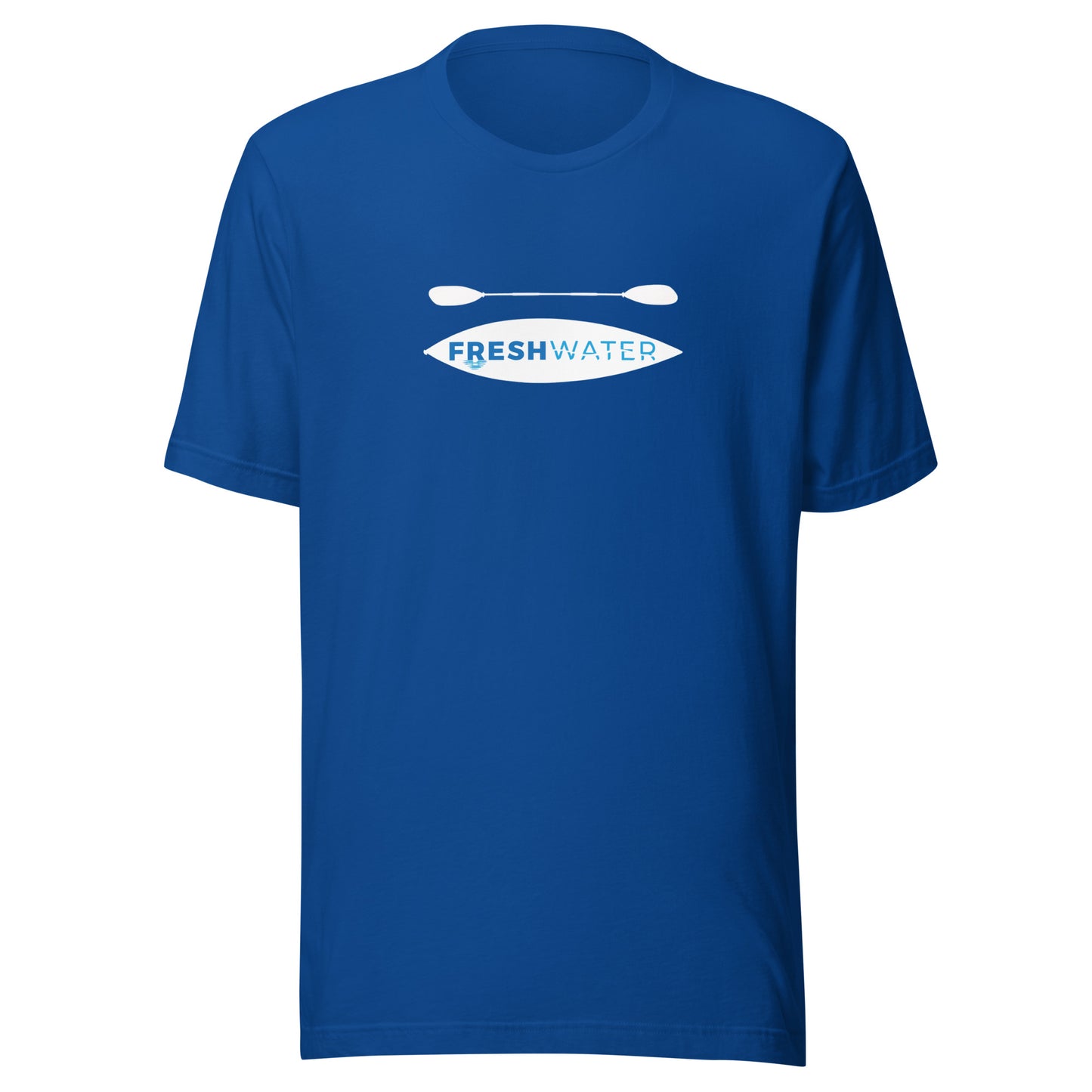 Freshwater Kayak White/Blue Unisex t-shirt