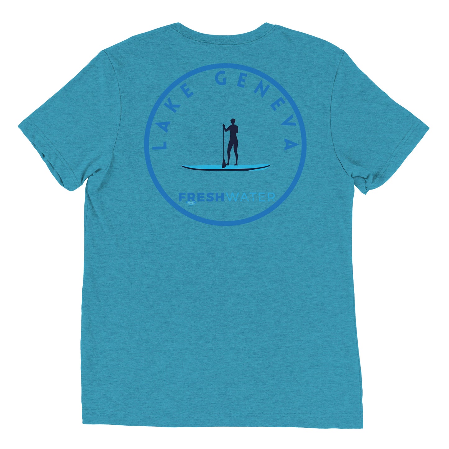 Lake Geneva Wisconsin Freshwater Paddle Short sleeve t-shirt