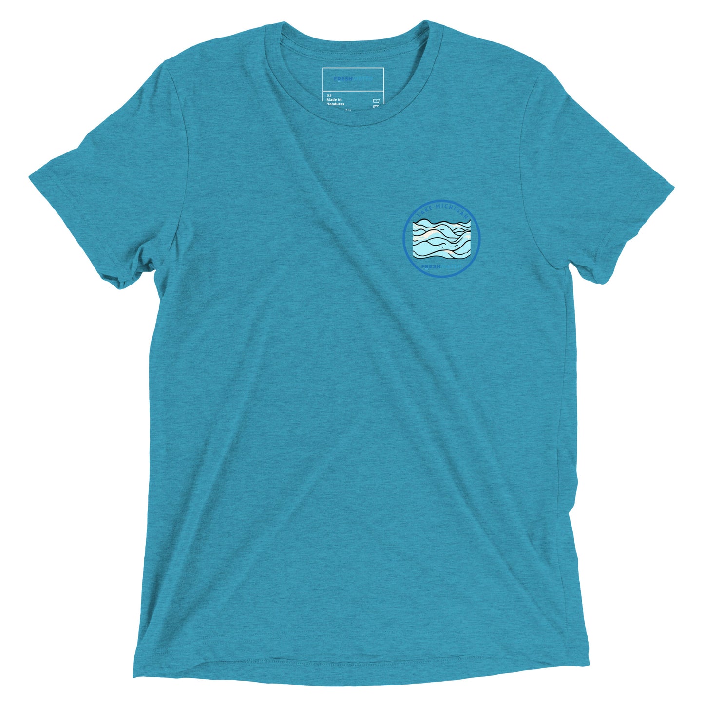 Lake Michigan Freshwater Waves Short sleeve t-shirt