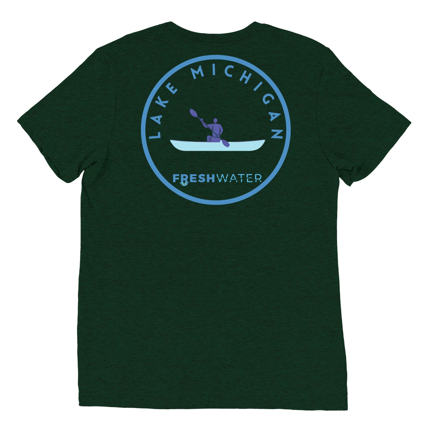 Lake Michigan Freshwater Kayak Short sleeve t-shirt