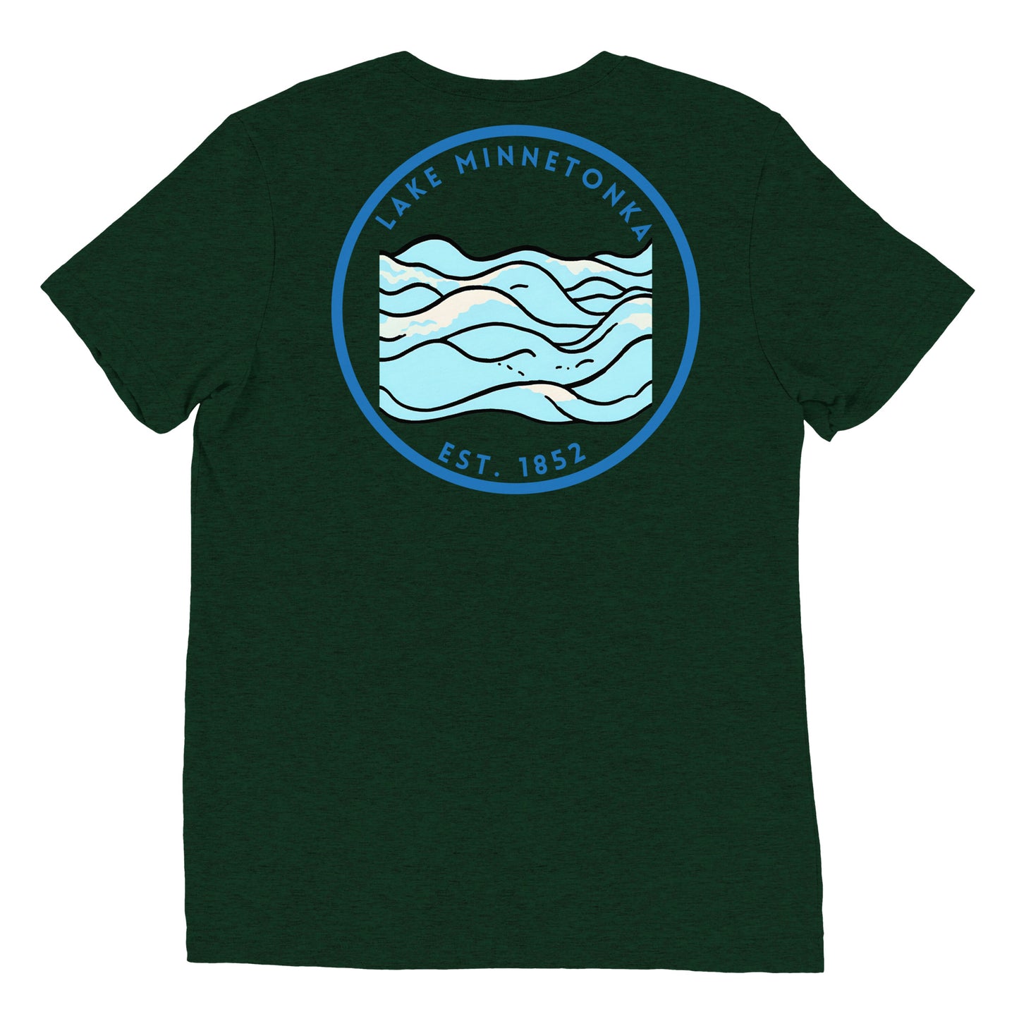 Lake Minnetonka Minnesota Freshwater Waves Short sleeve t-shirt