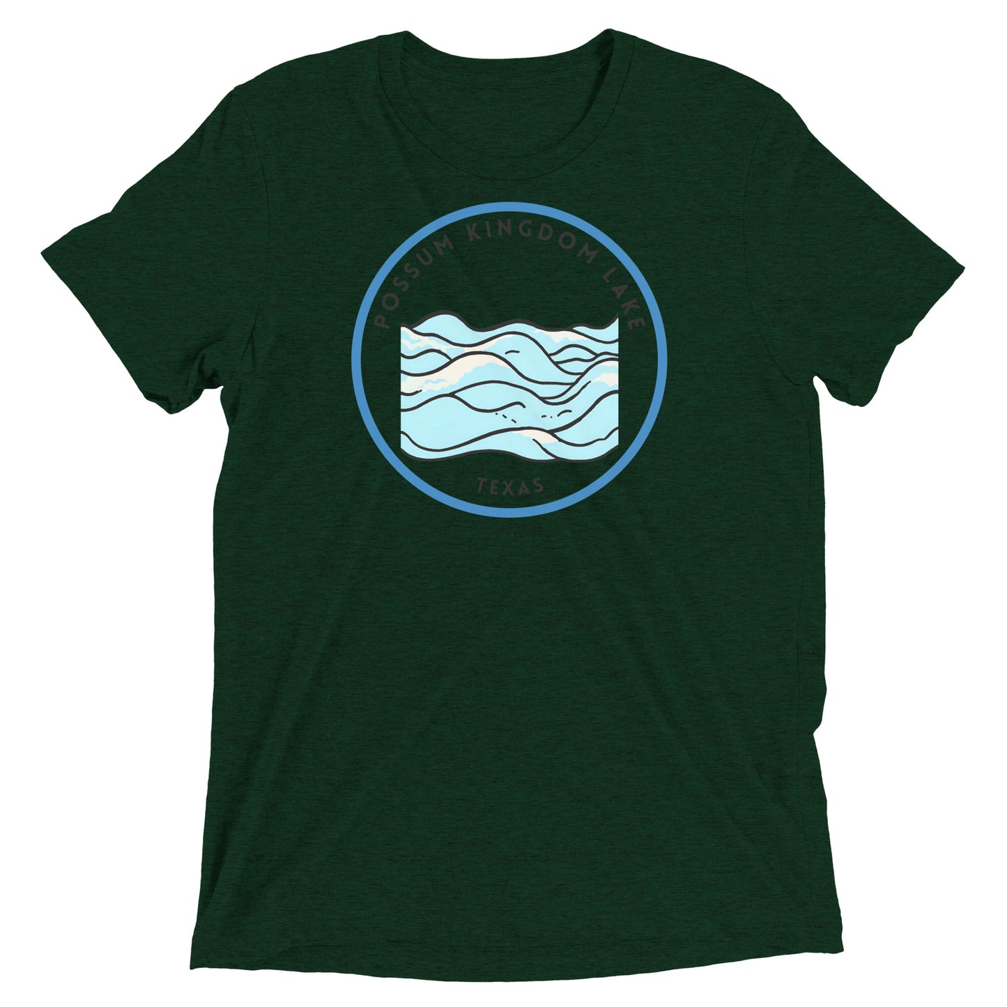Possum Kingdom Lake Texas Freshwater Waves Short sleeve t-shirt