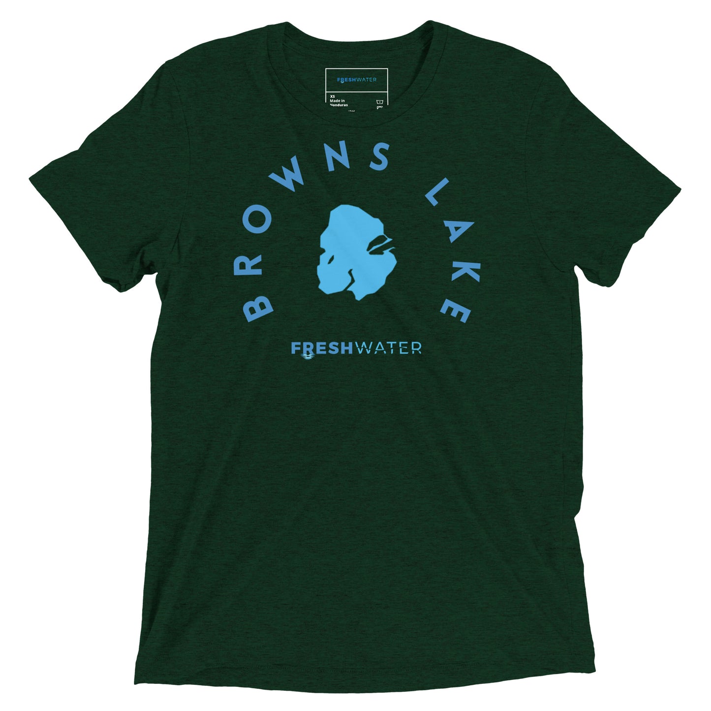 Browns Lake Wisconsin Freshwater B Short sleeve t-shirt