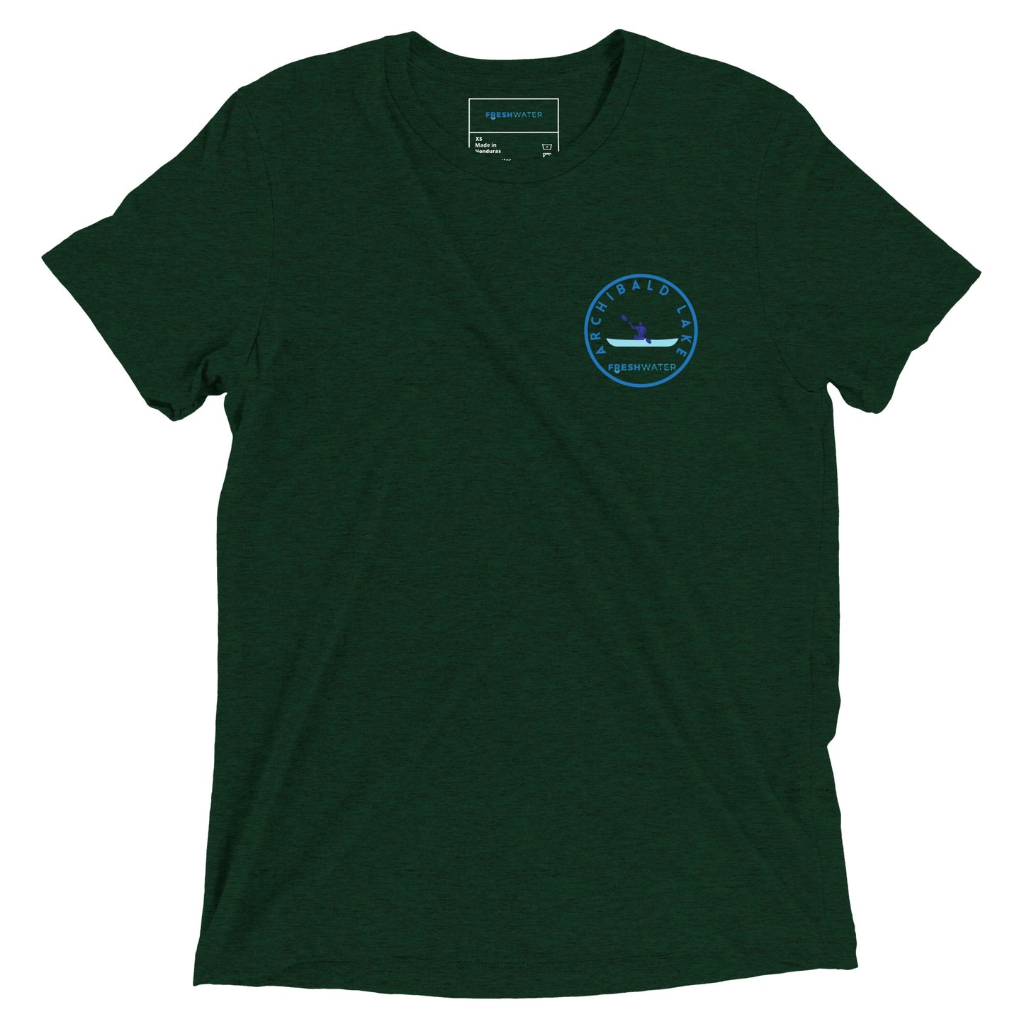 Archibald Lake Wisconsin Freshwater Kayak FB Short sleeve t-shirt