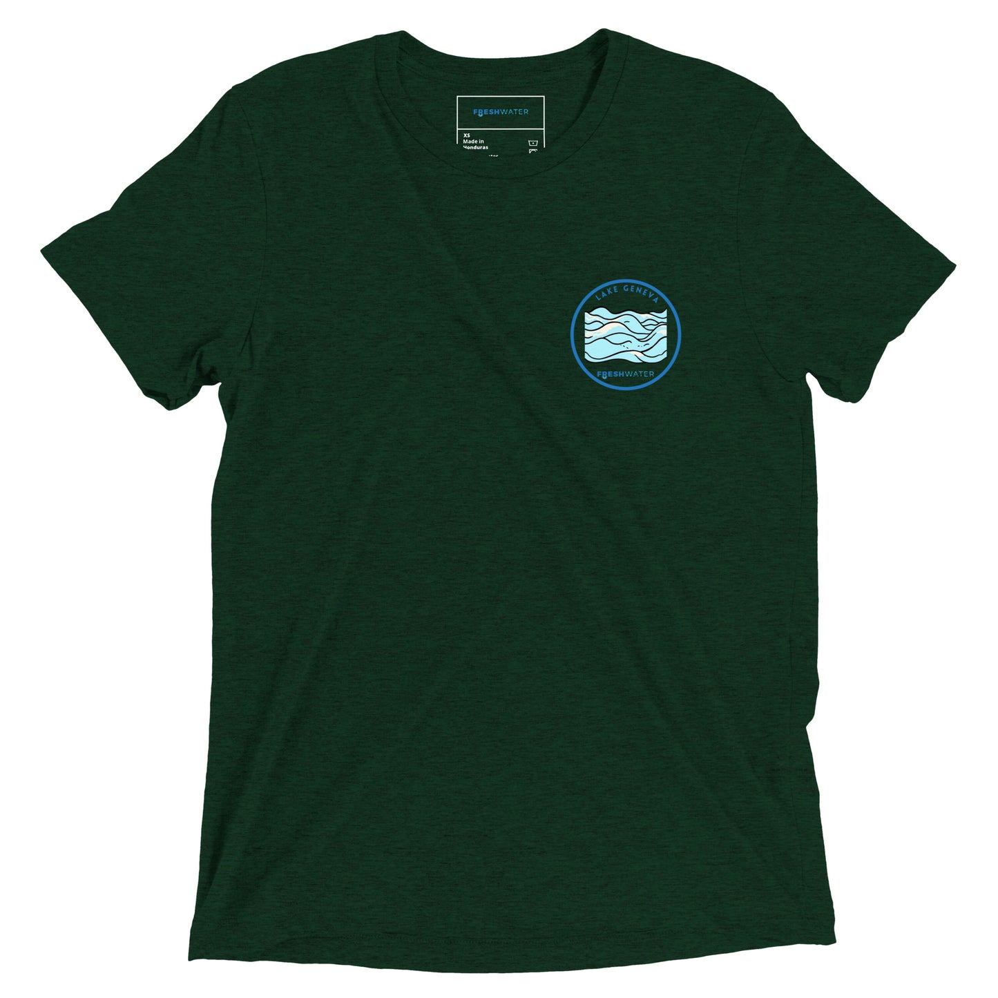 Lake Geneva Wisconsin Freshwater Waves Short sleeve t-shirt