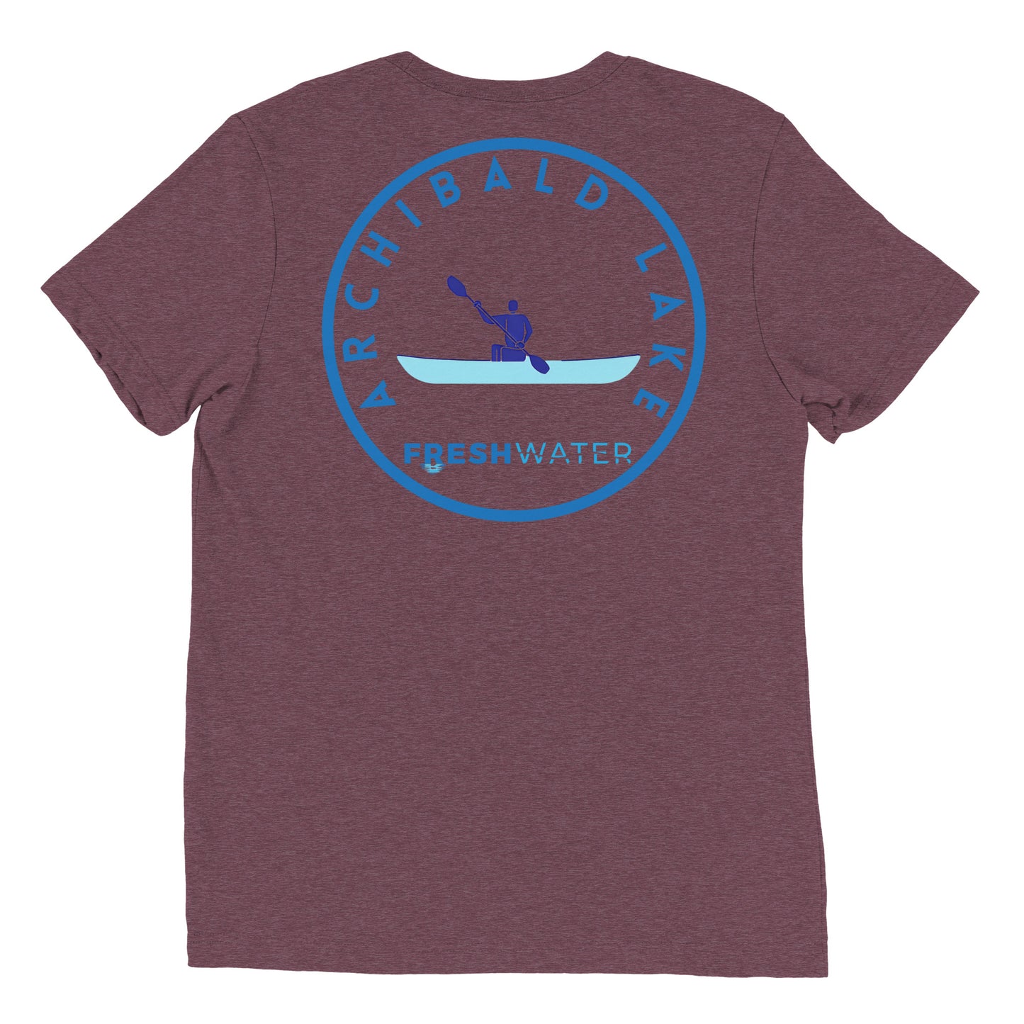 Archibald Lake Wisconsin Freshwater Kayak FB Short sleeve t-shirt