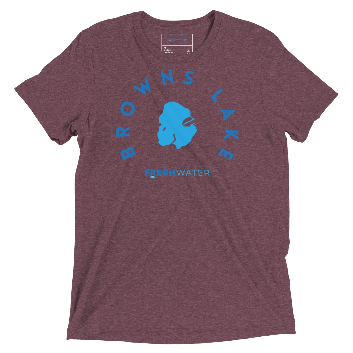 Browns Lake Wisconsin Freshwater B Short sleeve t-shirt