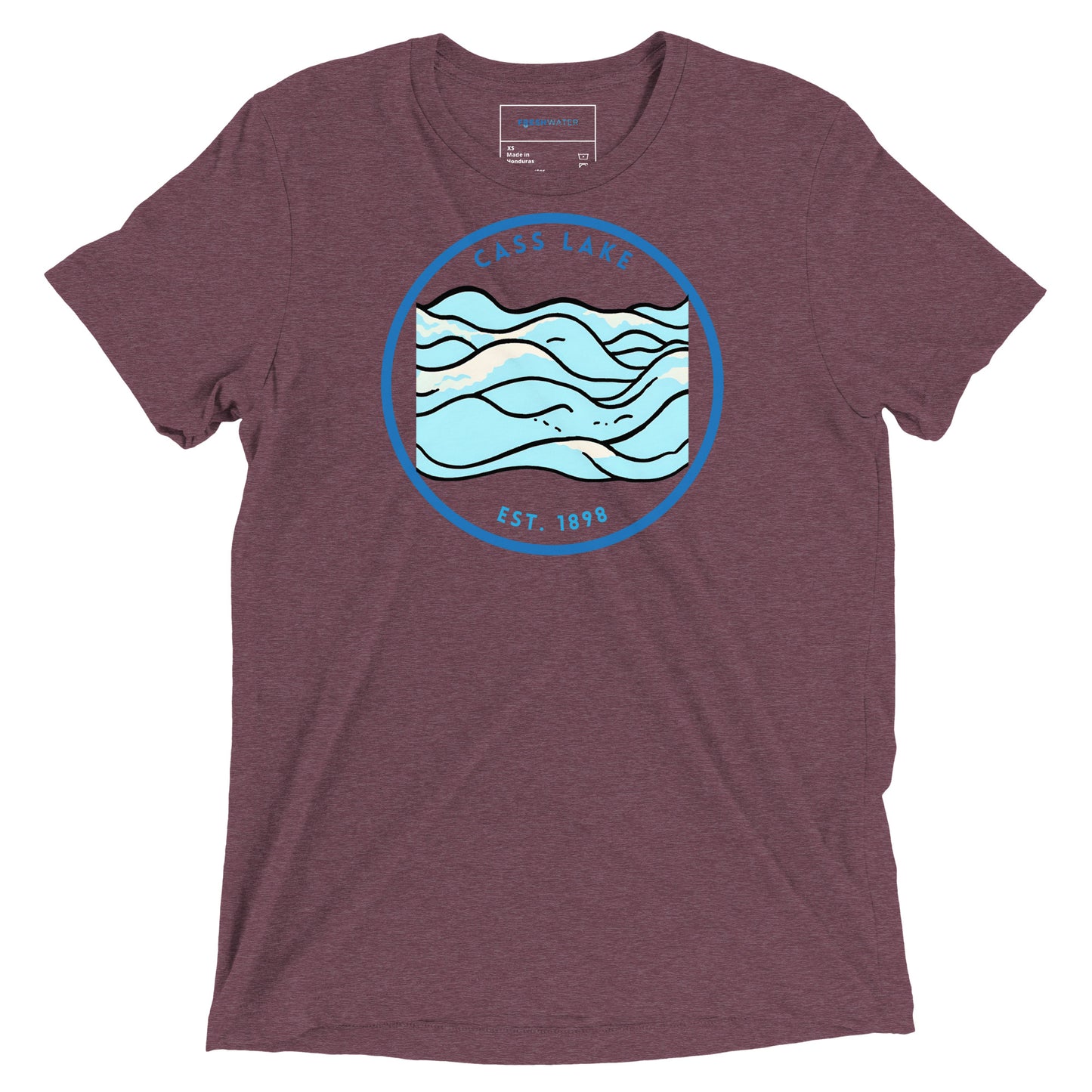 Cass Lake Minnesota Freshwater Waves Short sleeve t-shirt