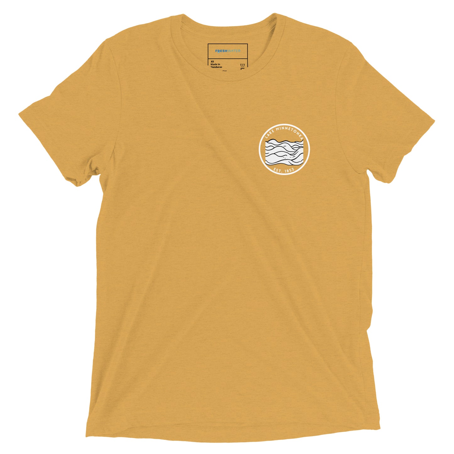 Lake Minnetonka Minnesota Freshwater Waves BW Short sleeve t-shirt