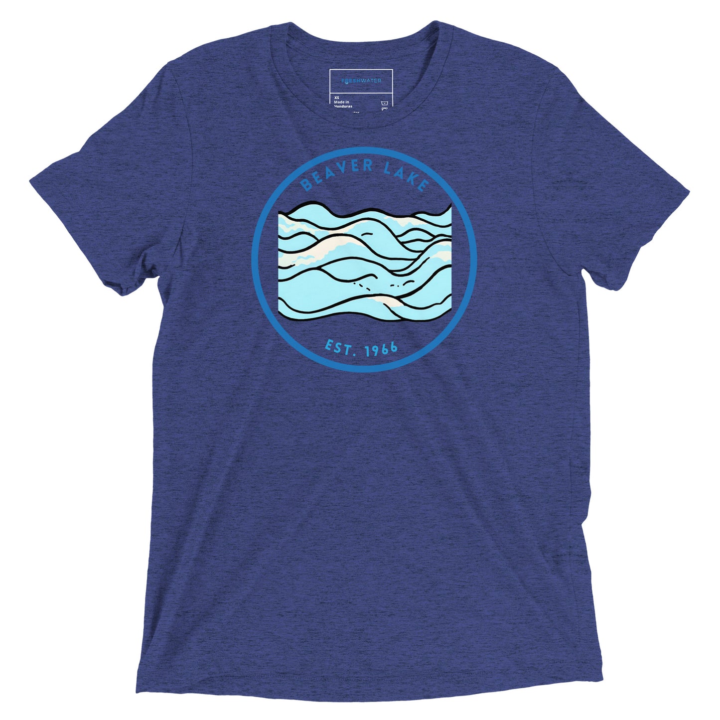 Beaver Lake Arkansas Freshwater Waves EST Short sleeve t-shirt