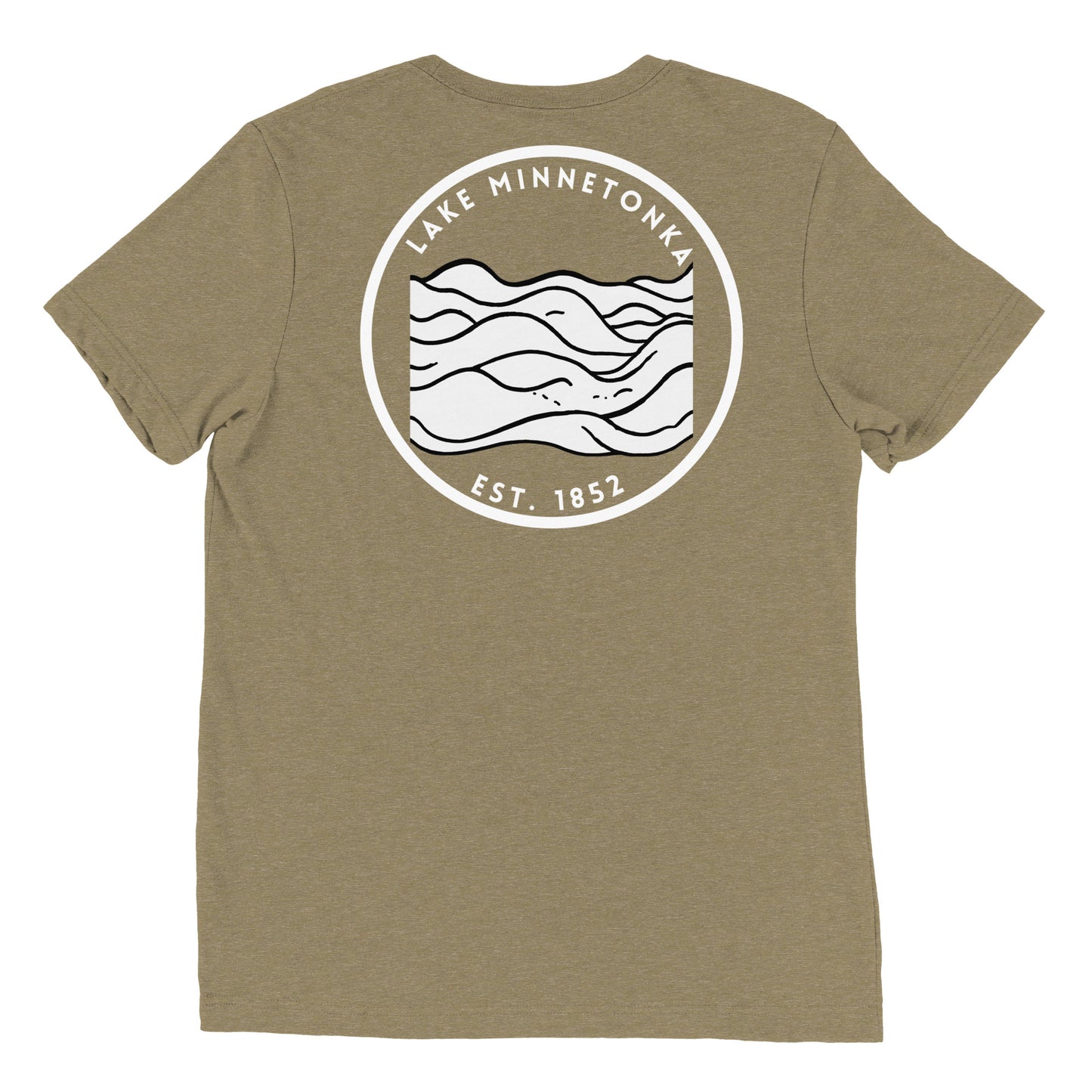 Lake Minnetonka Minnesota Freshwater Waves BW Short sleeve t-shirt