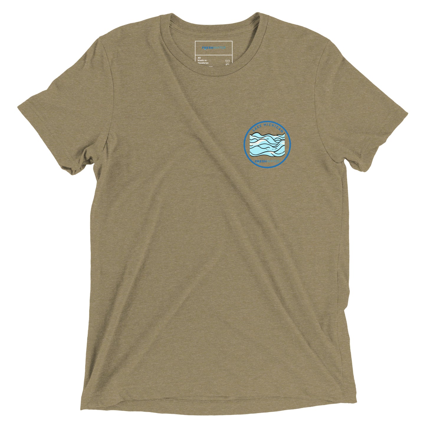 Lake Michigan Freshwater Waves Short sleeve t-shirt