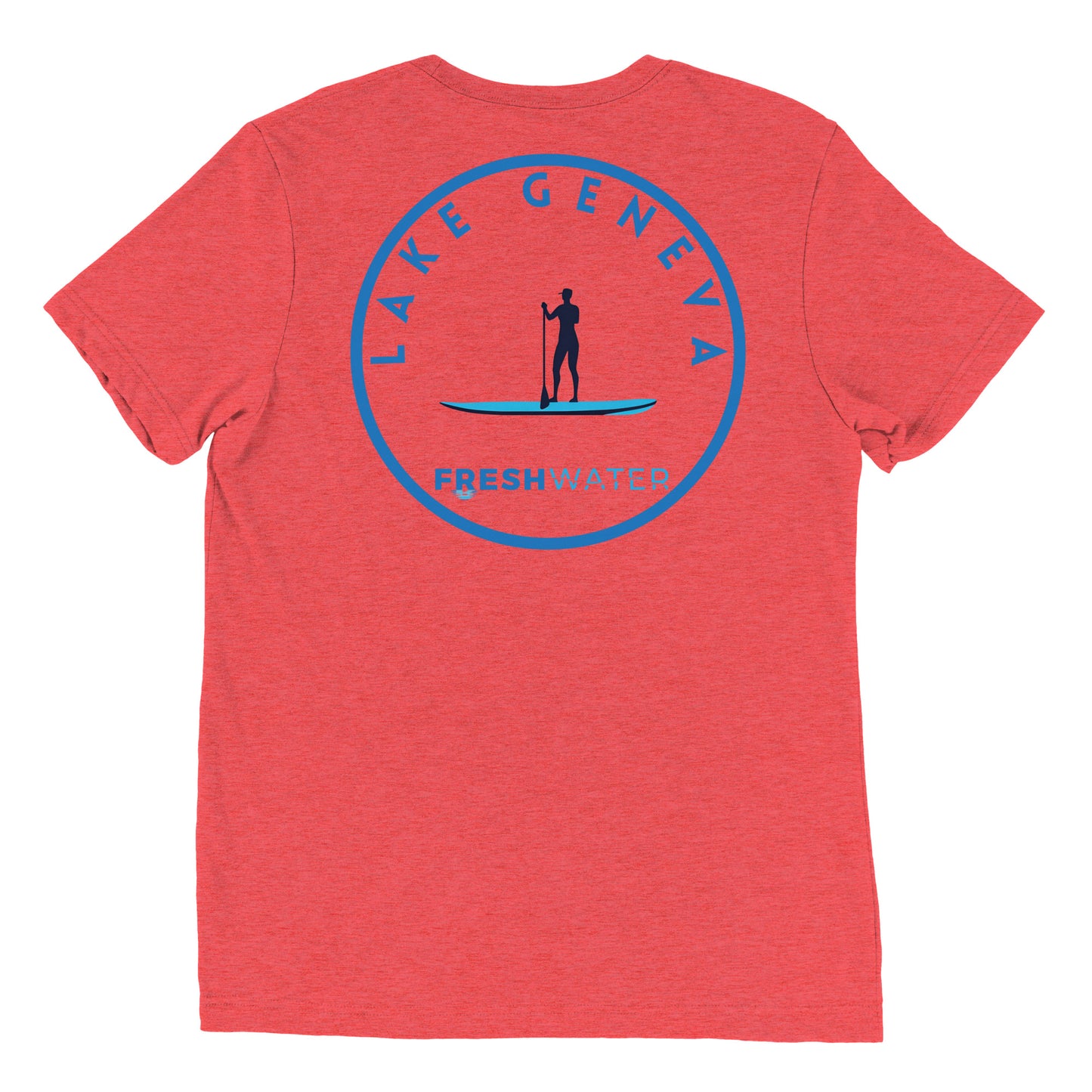 Lake Geneva Wisconsin Freshwater Paddle Short sleeve t-shirt