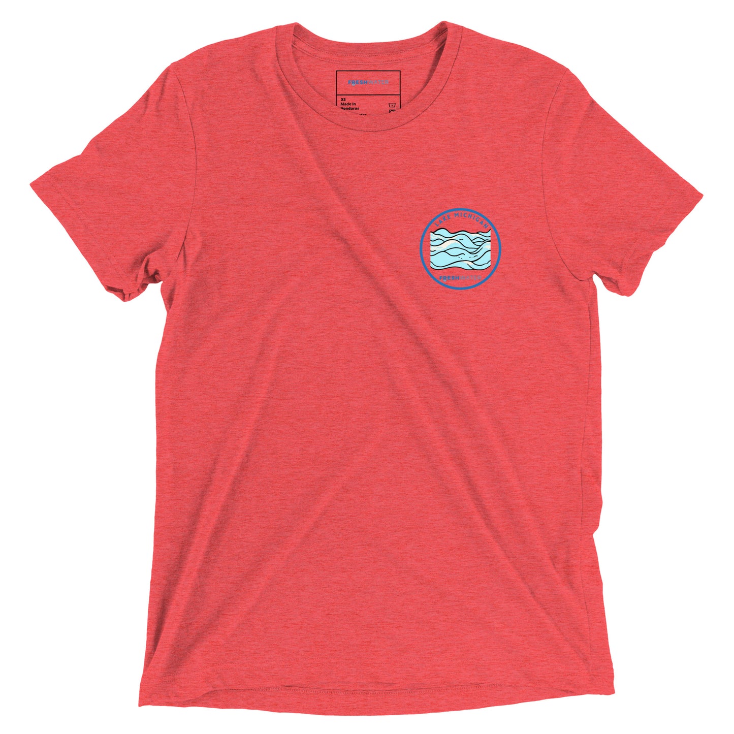 Lake Michigan Freshwater Waves Short sleeve t-shirt