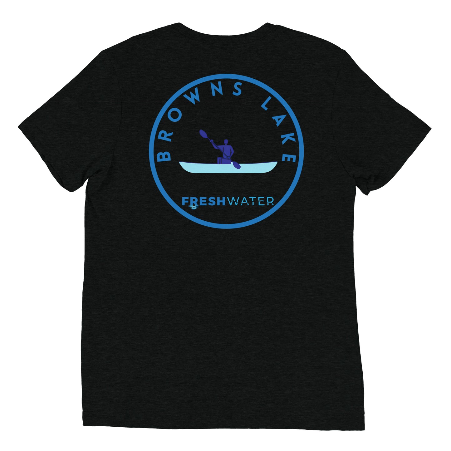 Browns Lake Wisconsin Freshwater Paddle Short sleeve t-shirt
