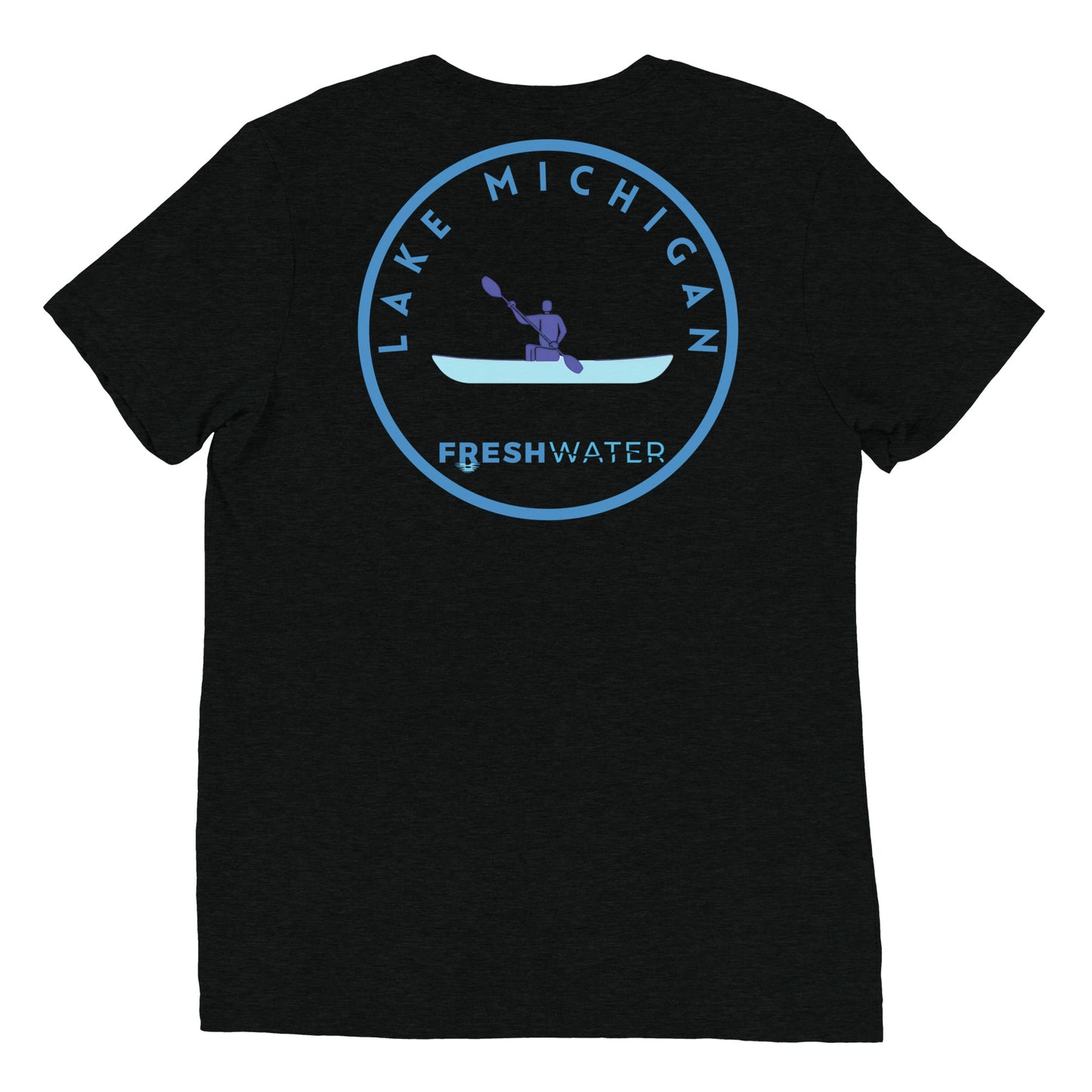 Lake Michigan Freshwater Kayak Short sleeve t-shirt