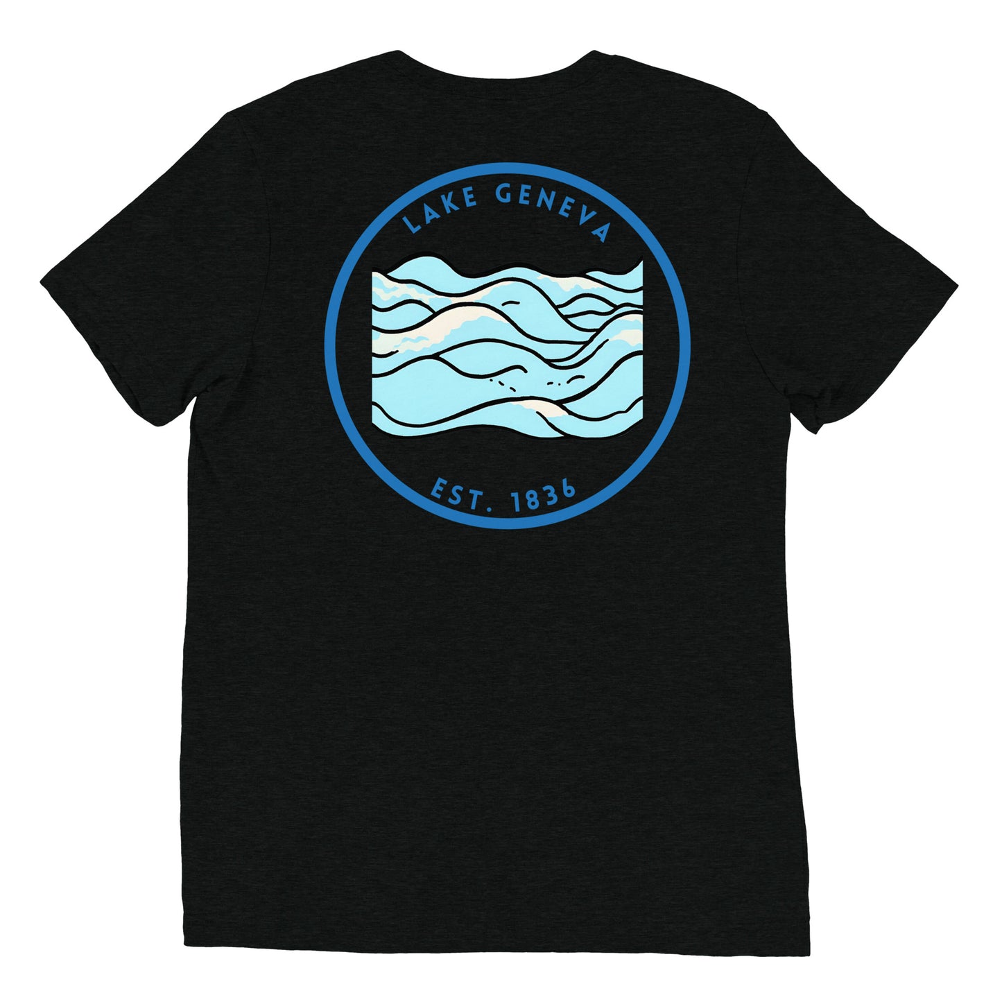 Lake Geneva Wisconsin Freshwater Waves Short sleeve t-shirt