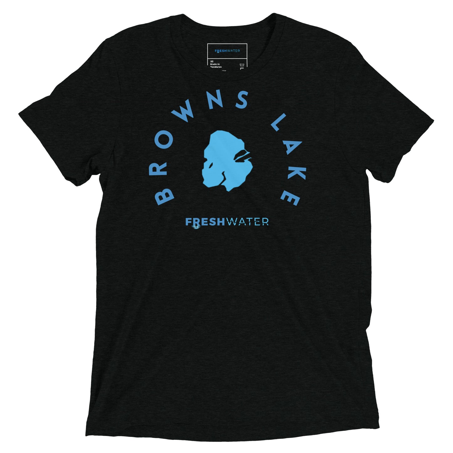 Browns Lake Wisconsin Freshwater B Short sleeve t-shirt