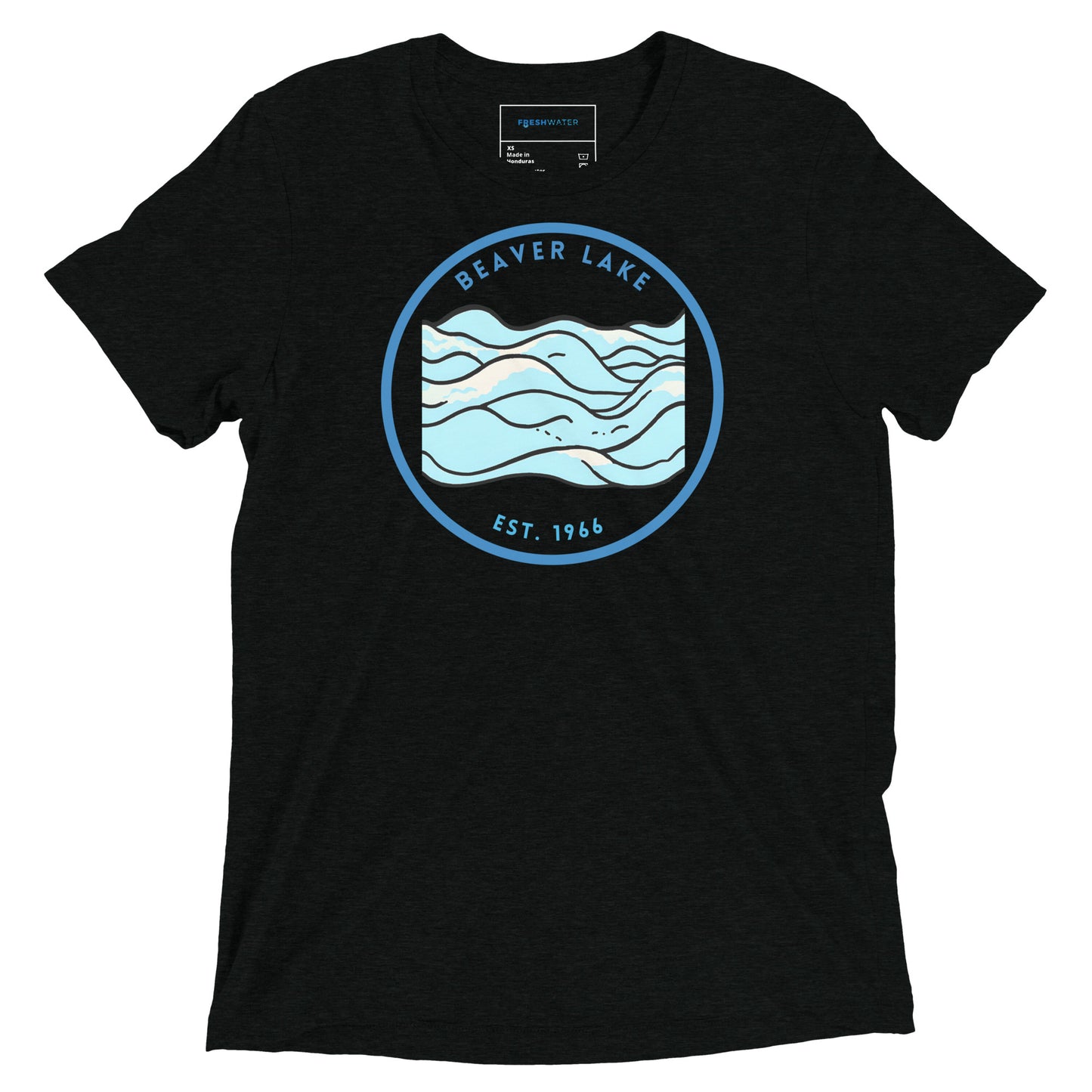 Beaver Lake Arkansas Freshwater Waves EST Short sleeve t-shirt