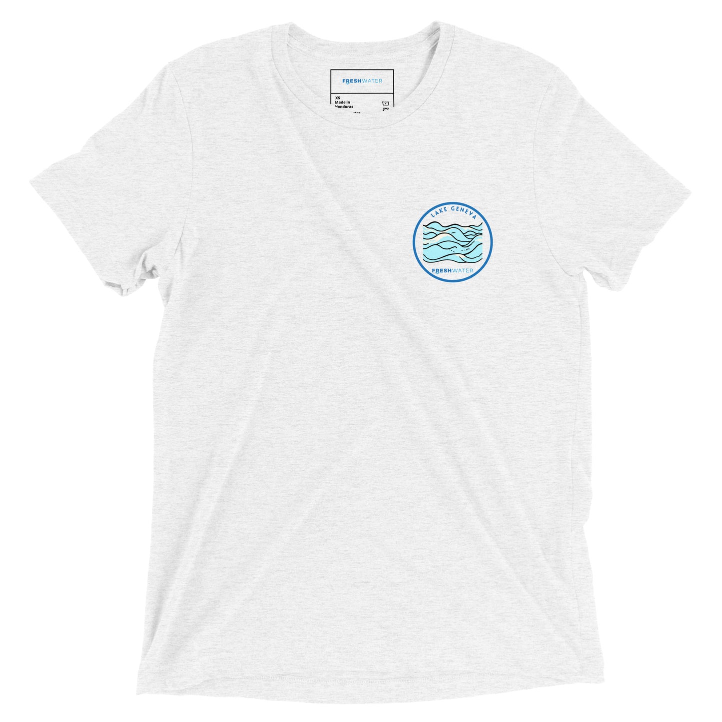 Lake Geneva Wisconsin Freshwater Waves Short sleeve t-shirt
